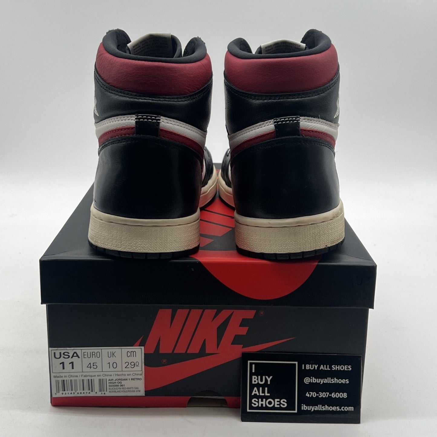 Size 11 - Air Jordan 1 Retro High OG Gym Red 2019 (555088-061)