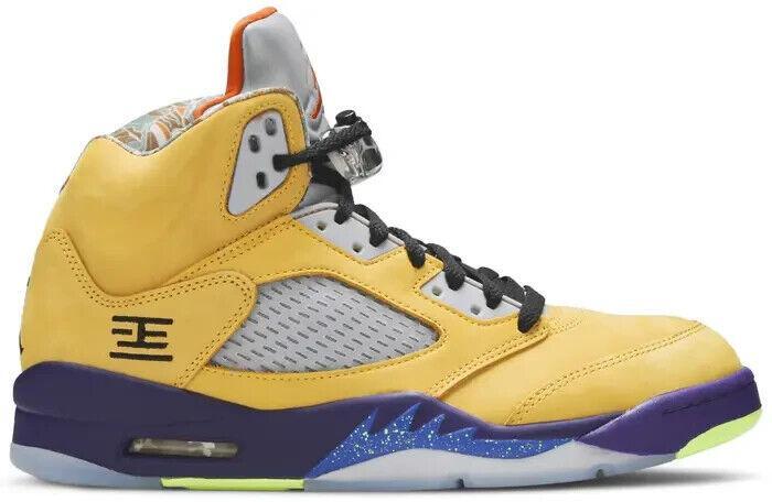 Size 11 - Jordan 5 Retro SE Solar Orange Yellow Red Black Suede (CZ5725-700)