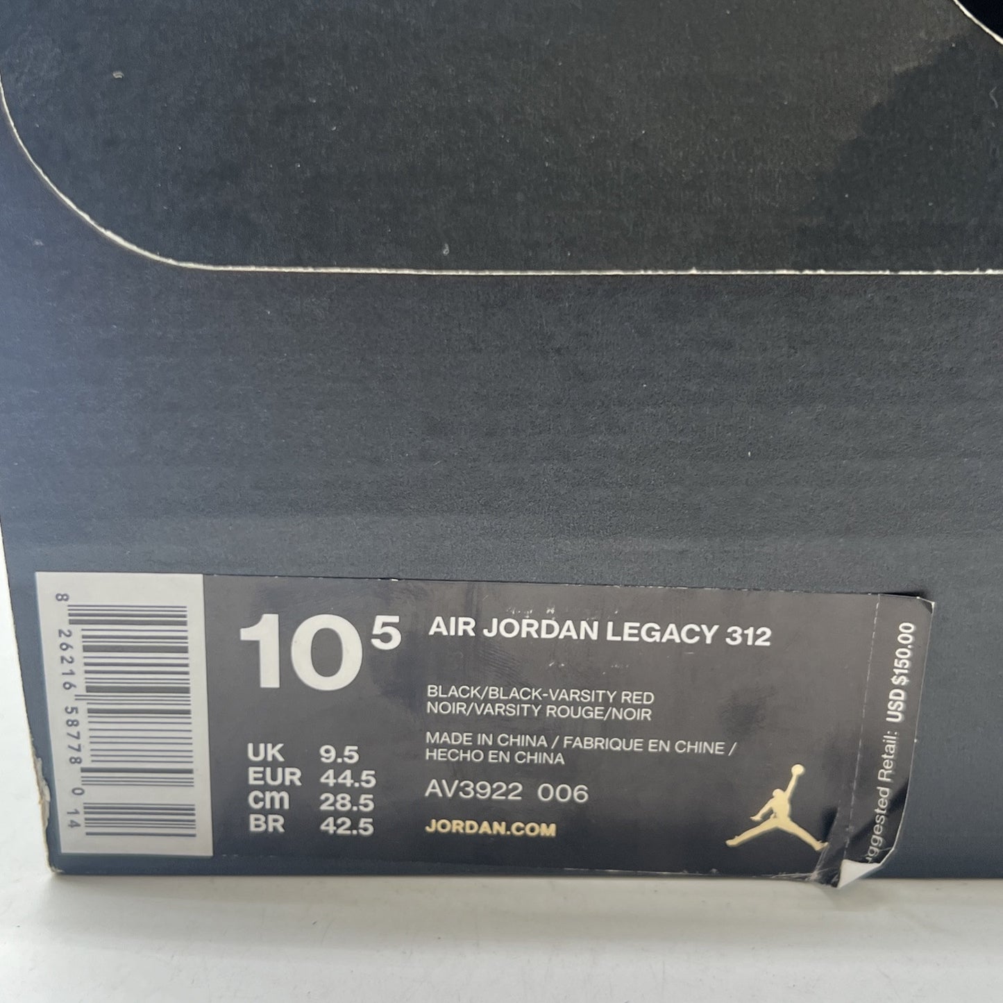 Size 10.5 - Jordan Legacy 312 Elephant Print (AV3922-006)
