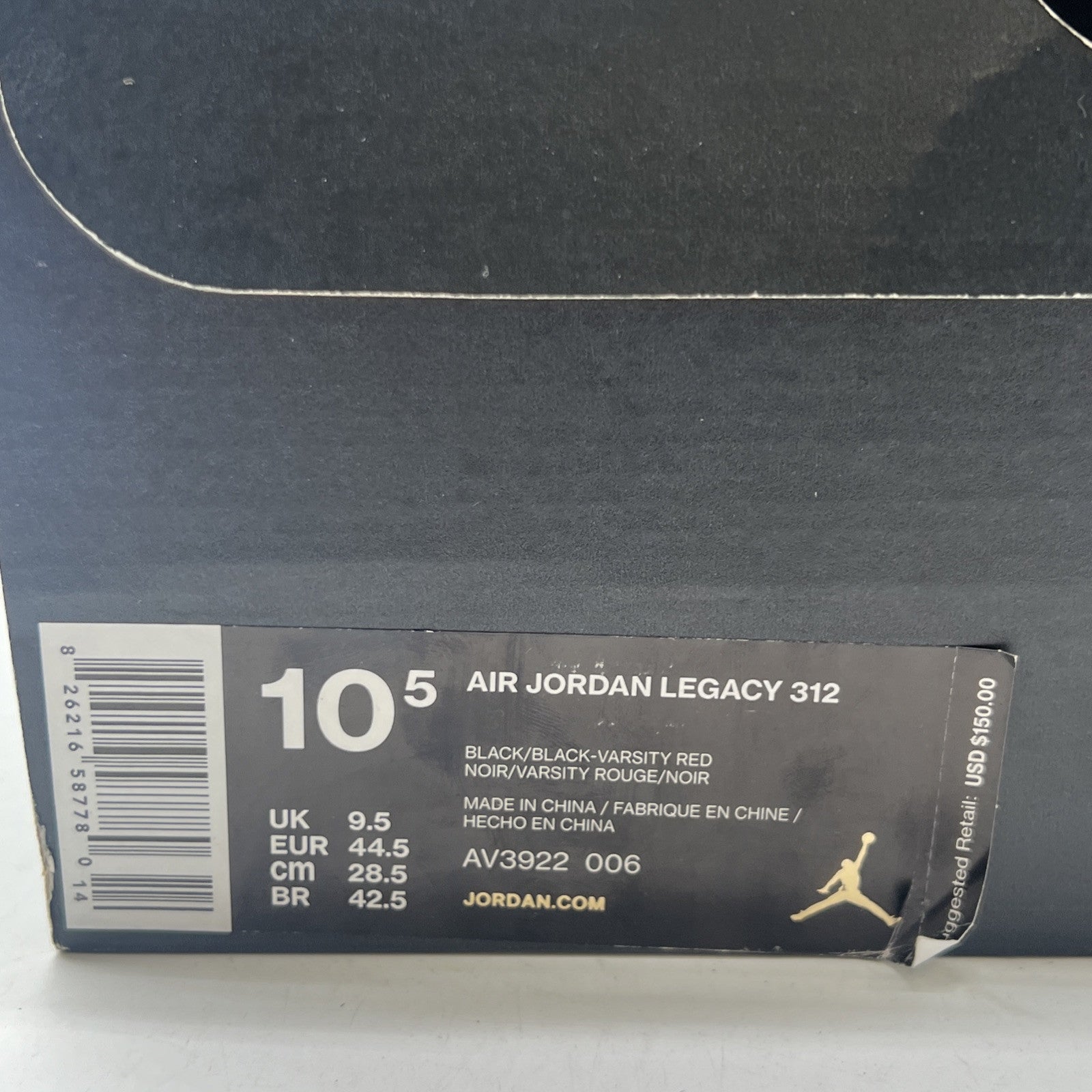 Size 10.5 - Jordan Legacy 312 Elephant Print (AV3922-006)