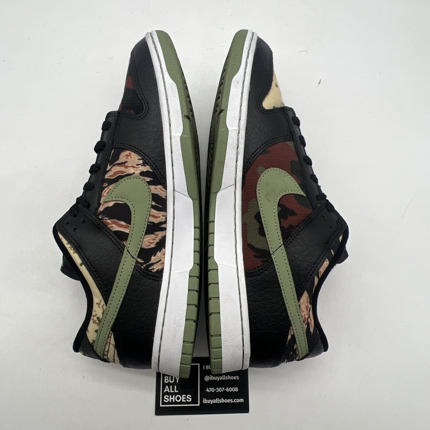 Size 12 - Nike Dunk SE Low Black Multi-Camo (DH0957-001)