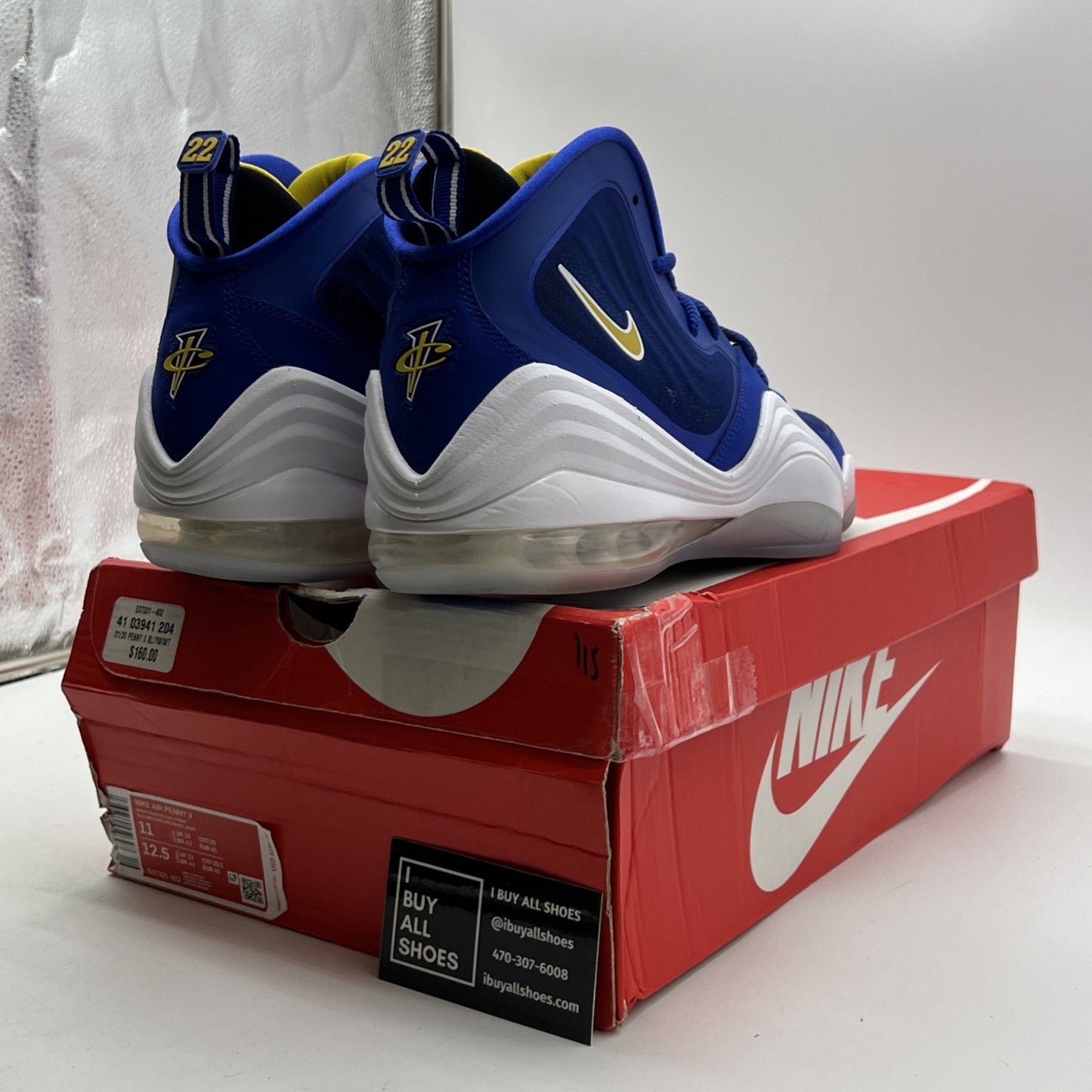 Size 11 - Nike Air Penny 5 Blue Chips (537331-402)