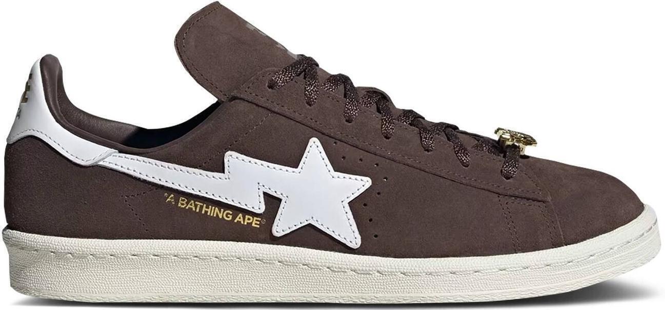Size 10.5 - adidas BAPE x Campus 80s 30th Anniversary - Brown White (IF3379)