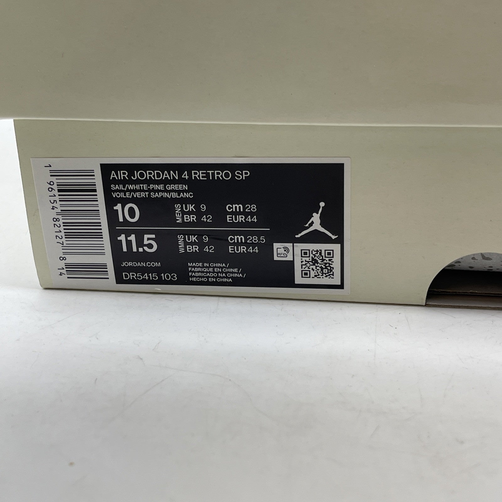 Size 10 - Jordan 4 Retro SP x Nike SB Mid Pine Green White Leather (DR5415-103)