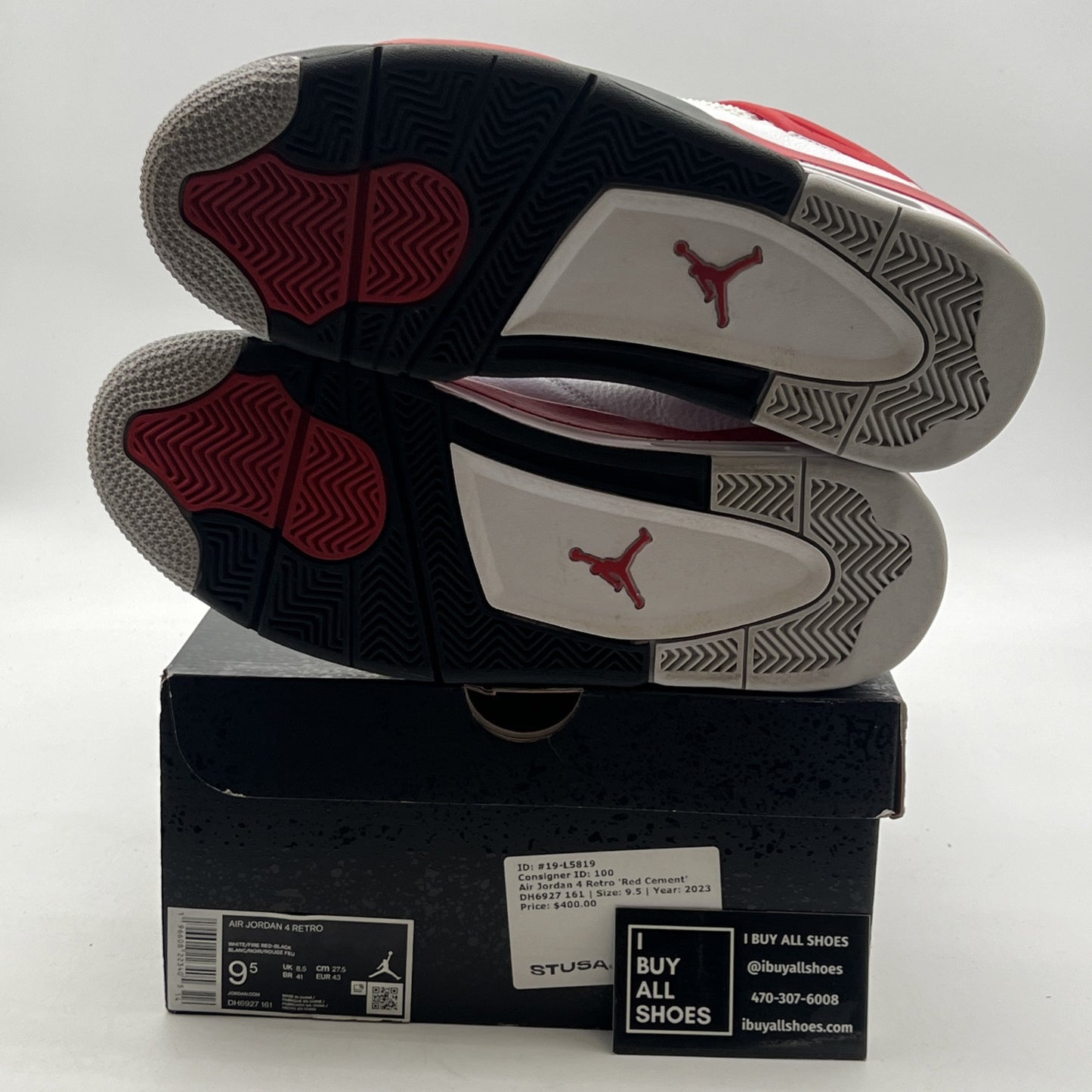 Size 9.5 - Air Jordan 4 Retro Mid Red Cement (DH6927-161)