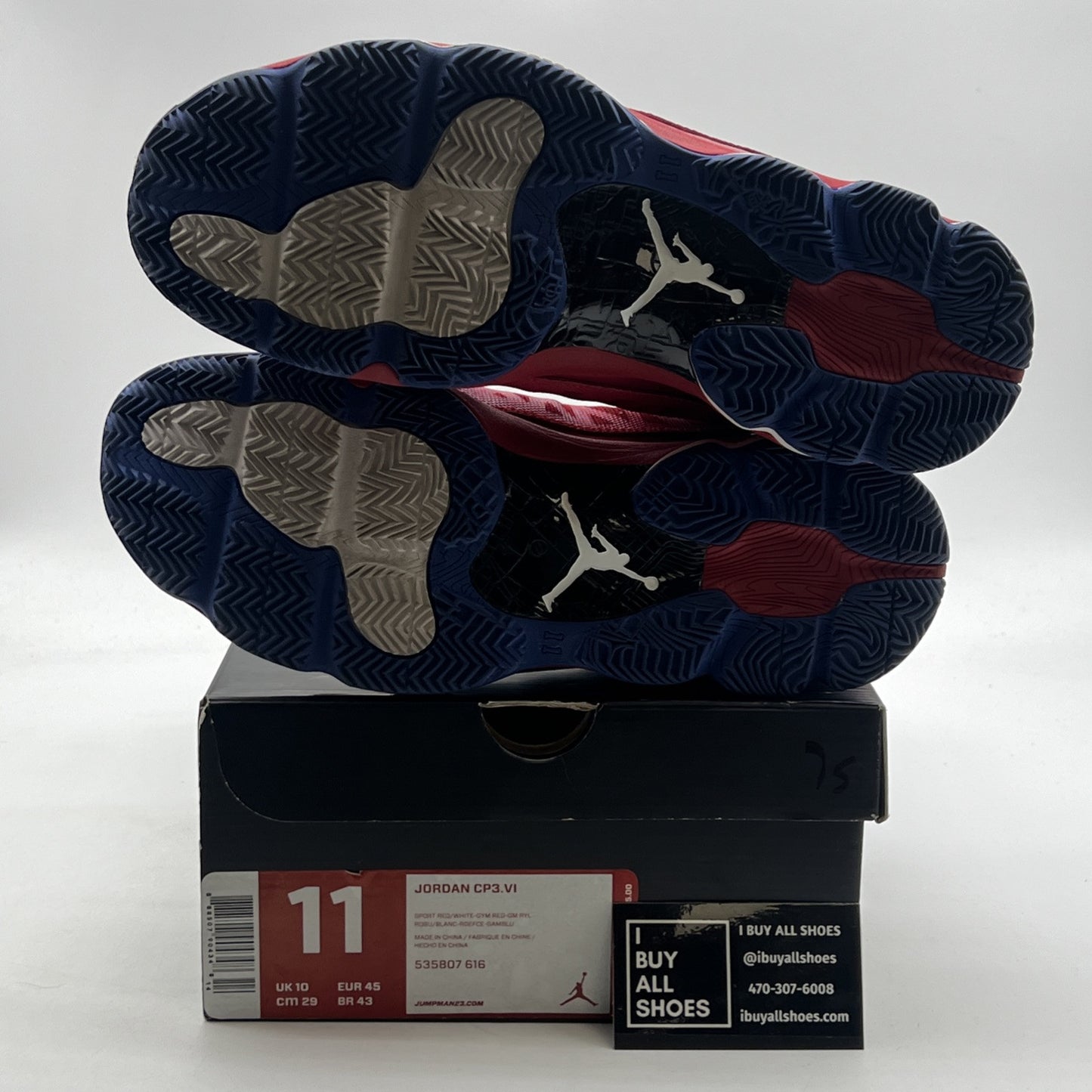 Size 11 - Jordan CP3.VI Sport Red (535807-616)