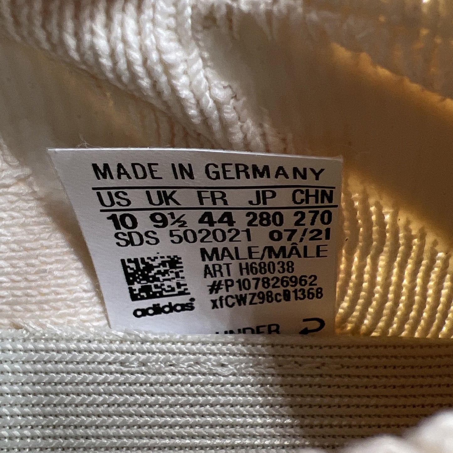Size 10 - Adidas Yeezy 450 Cloud White (H68038)