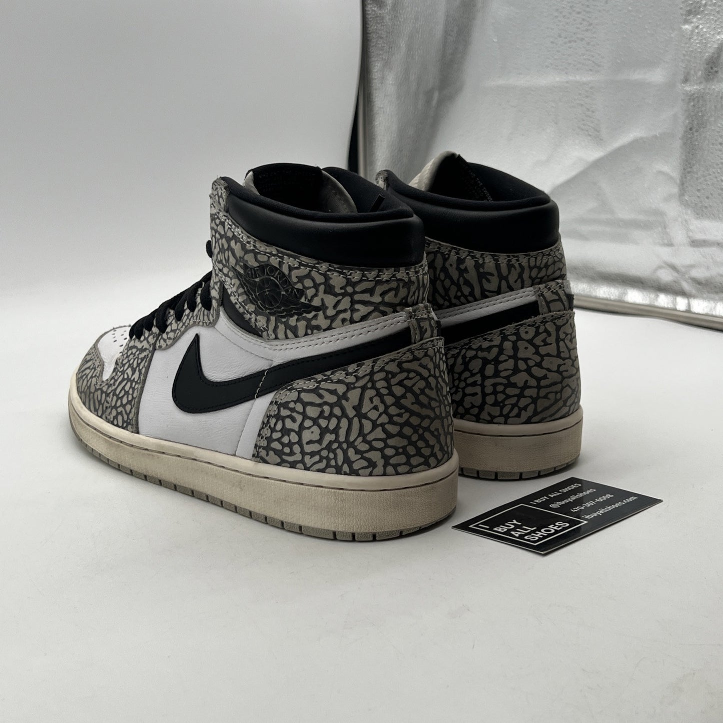 Size 10 - Air Jordan 1 Retro OG High White Cement (DZ5485-052)