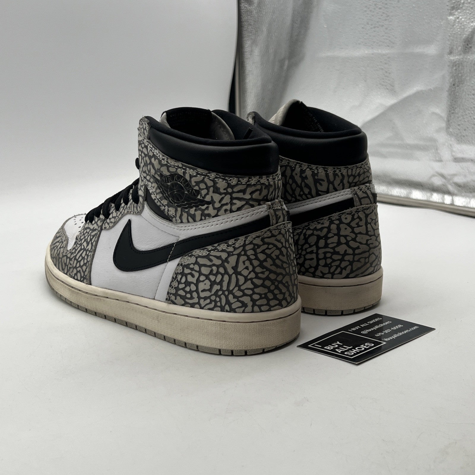 Size 10 - Air Jordan 1 Retro OG High White Cement (DZ5485-052)