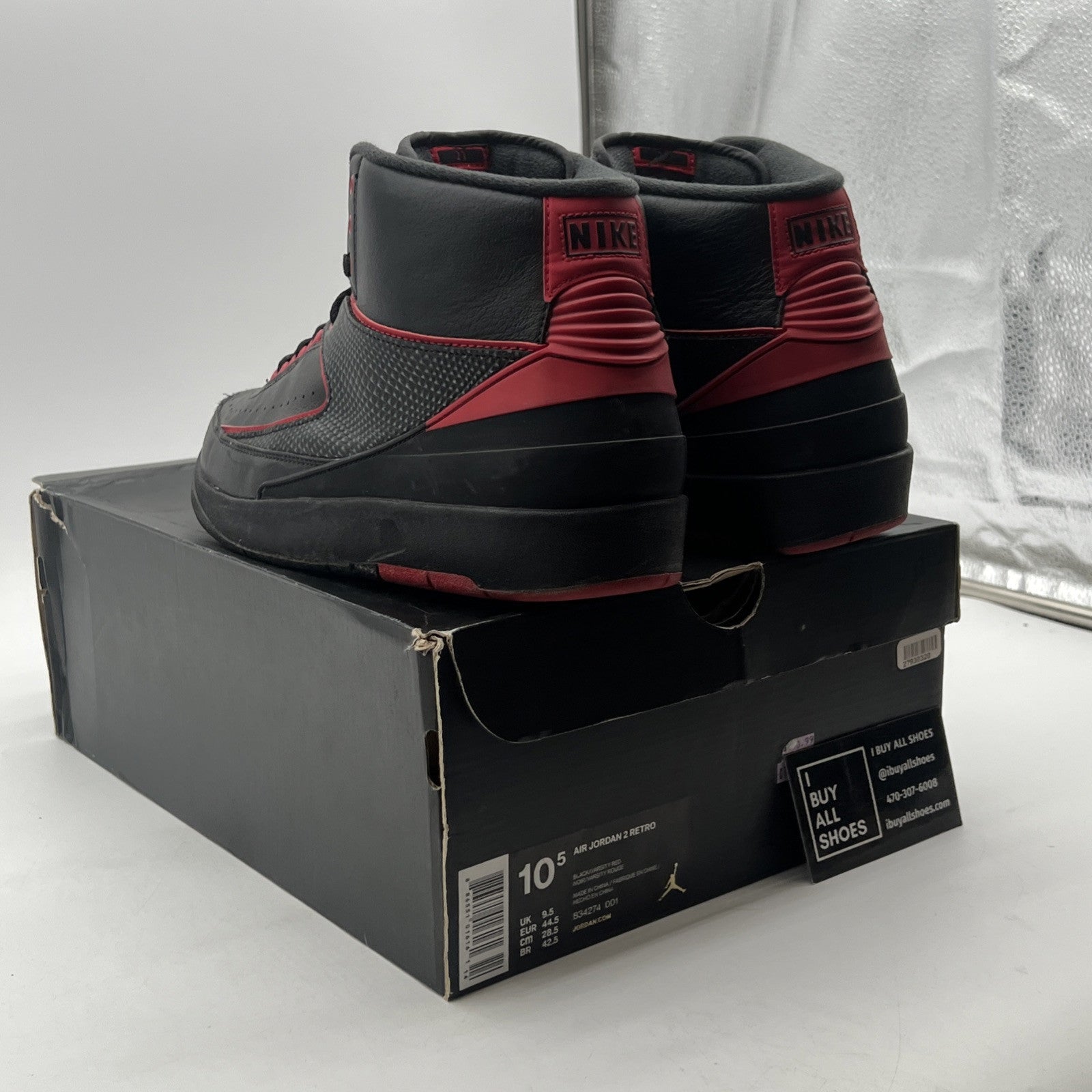 Size 10.5 - Air Jordan 2 Retro Alternate 87 (834274-010)
