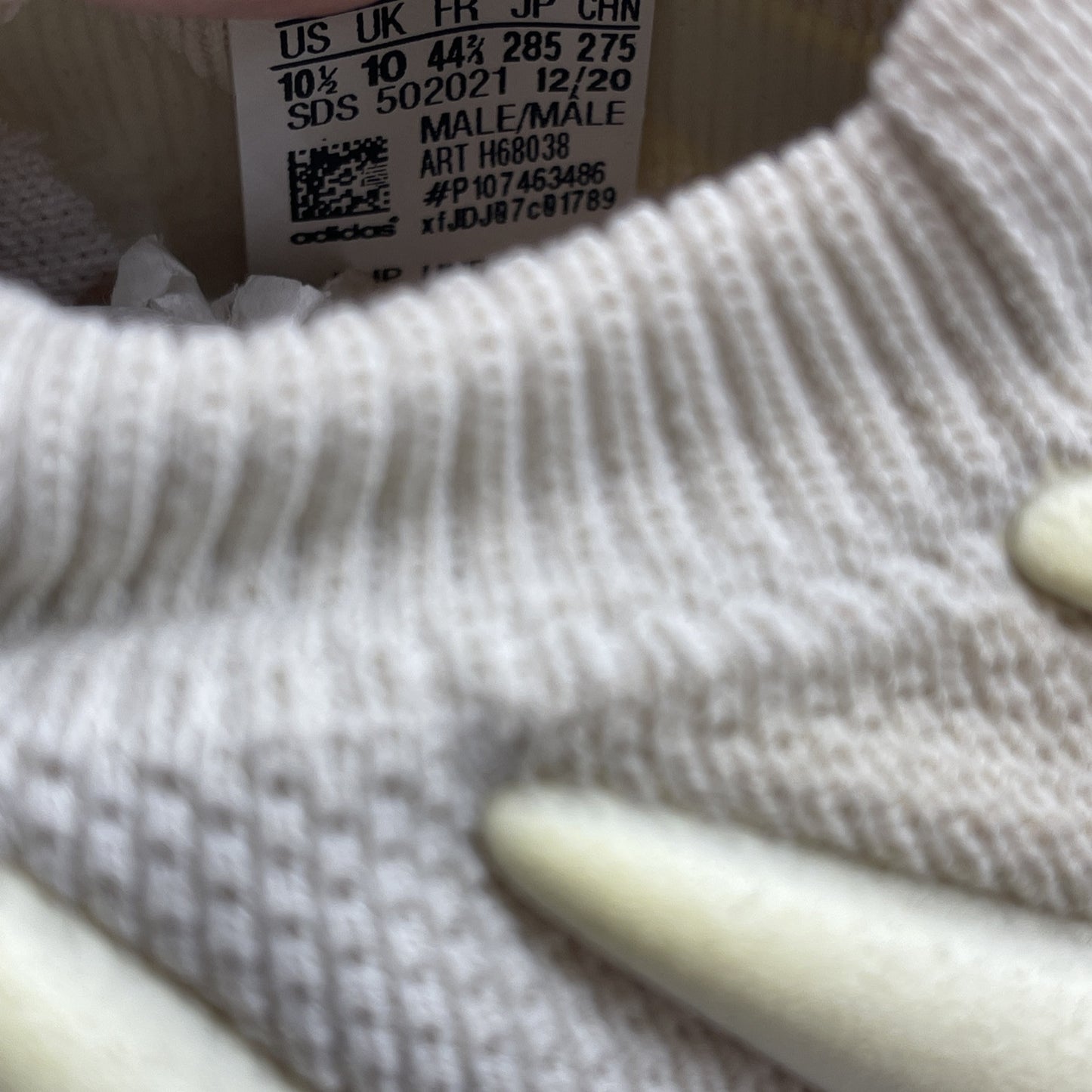 Size 10.5 - adidas Yeezy 450 Cloud White Suede (H68038)