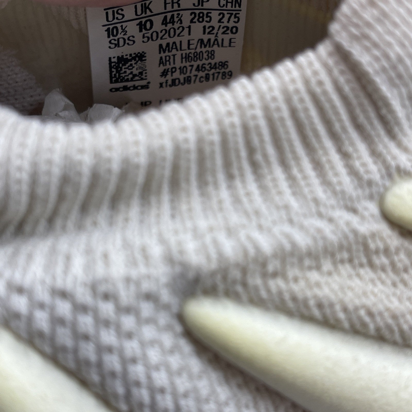 Size 10.5 - adidas Yeezy 450 Cloud White Suede (H68038)