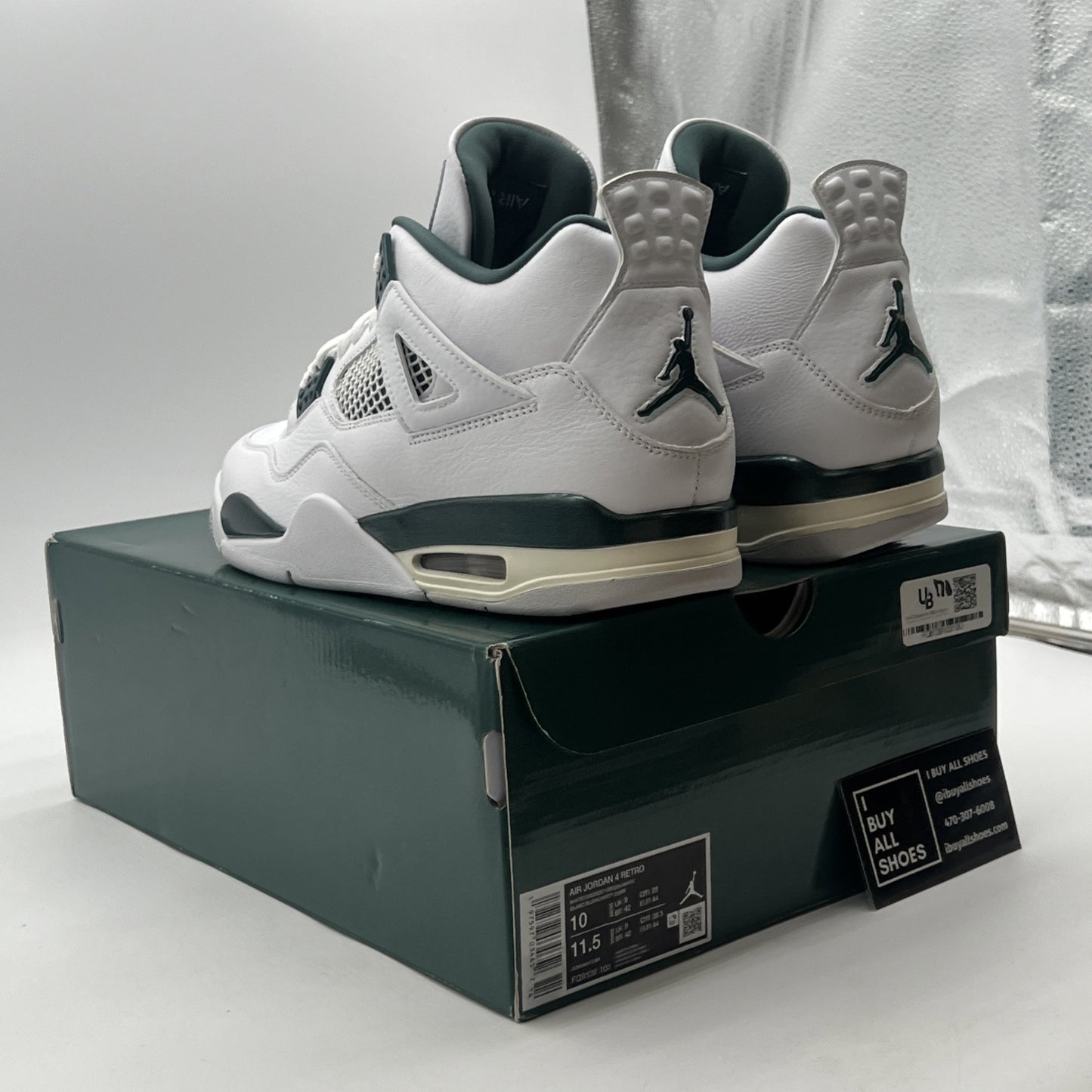 Size 10 - Air Jordan 4 Retro Oxidized Green (FQ8138-103)