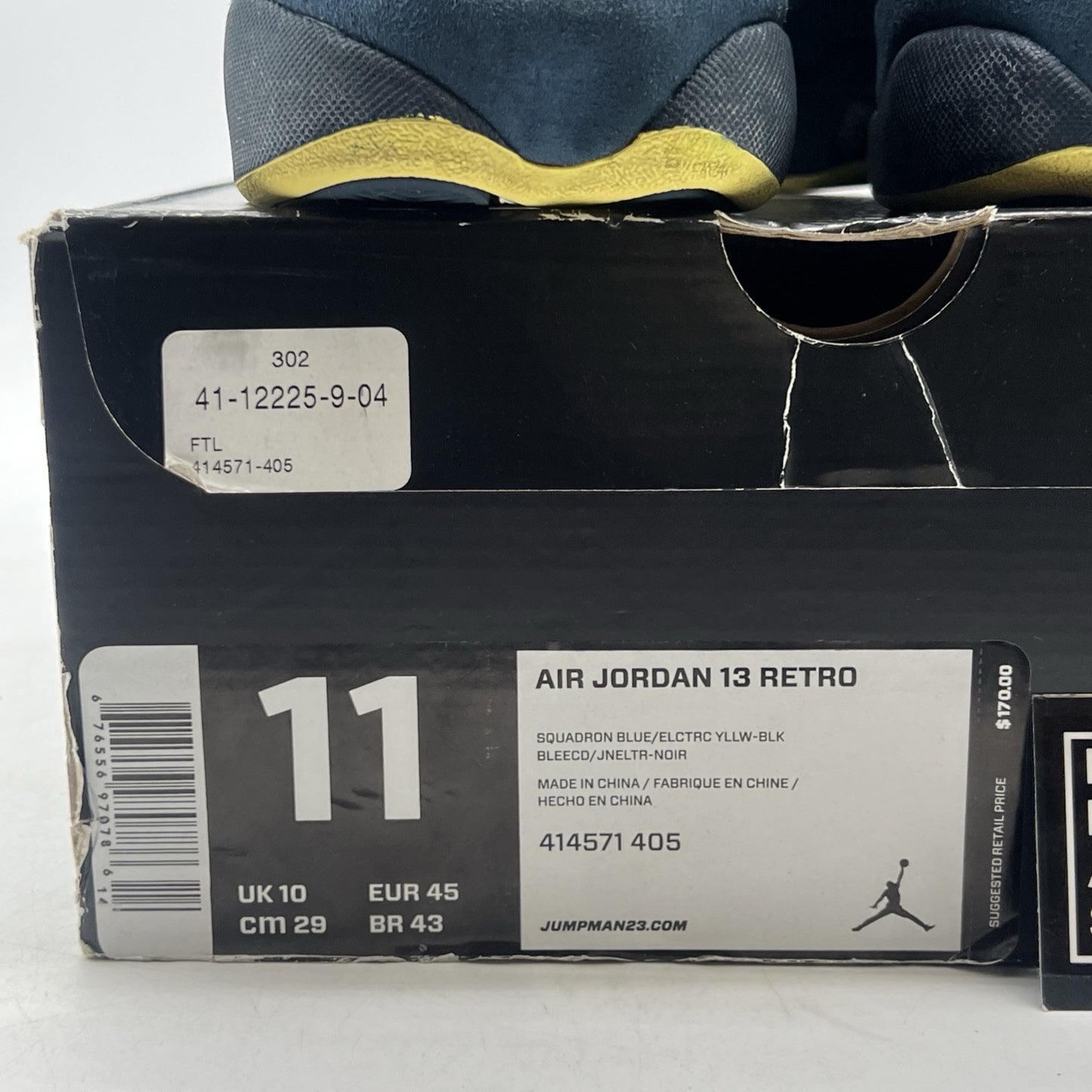 Size 11 - Air Jordan 13 Retro Squadron Blue (414571-405)