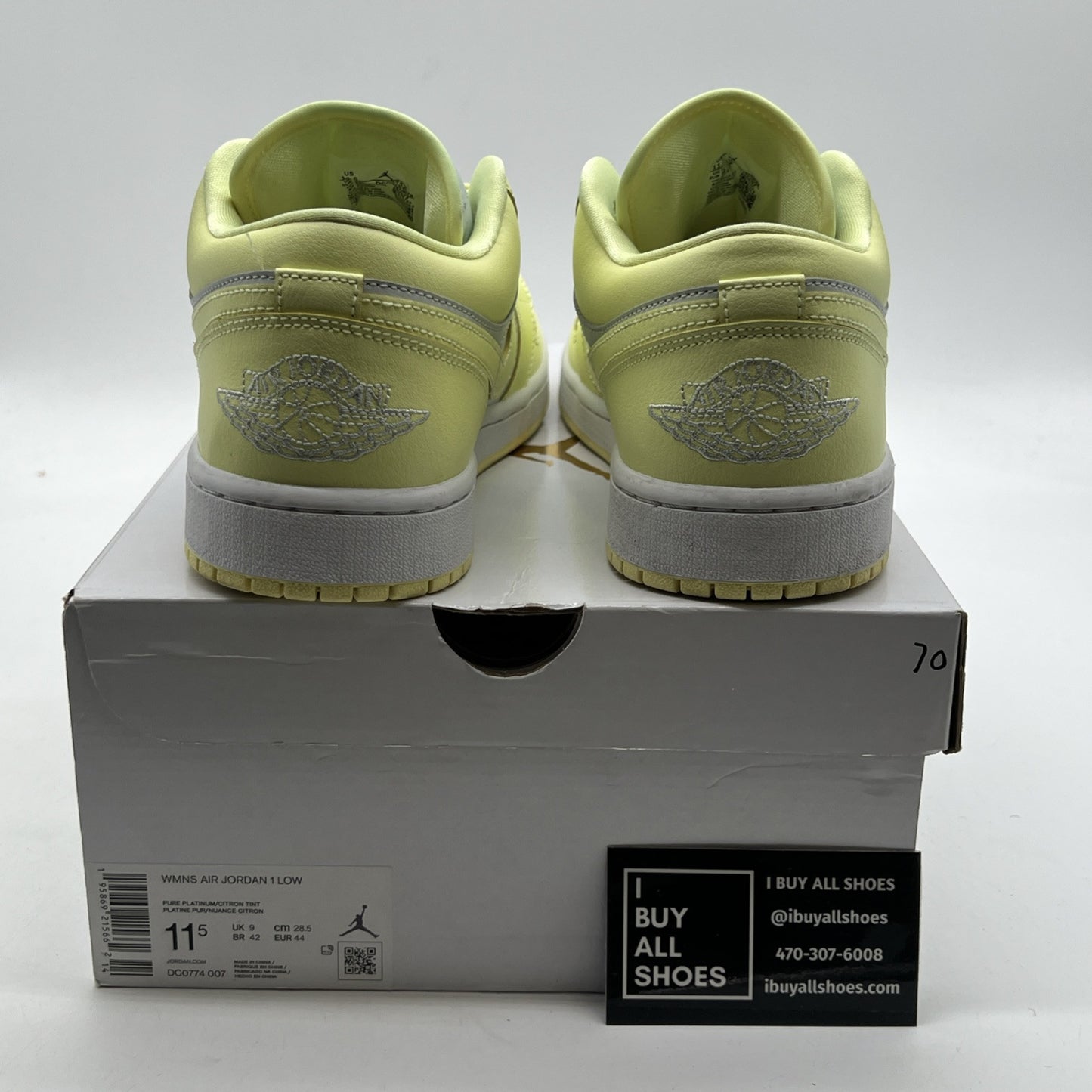 Size 11.5 - Nike Air Jordan 1 Low W Lemonade (DC0774-007)