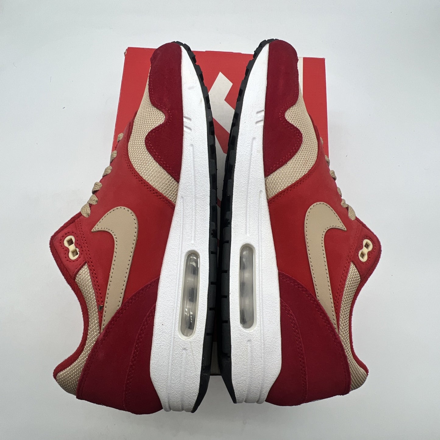Size 10.5 - Nike Air Max 1 Premium Retro Red Curry (908366-600)