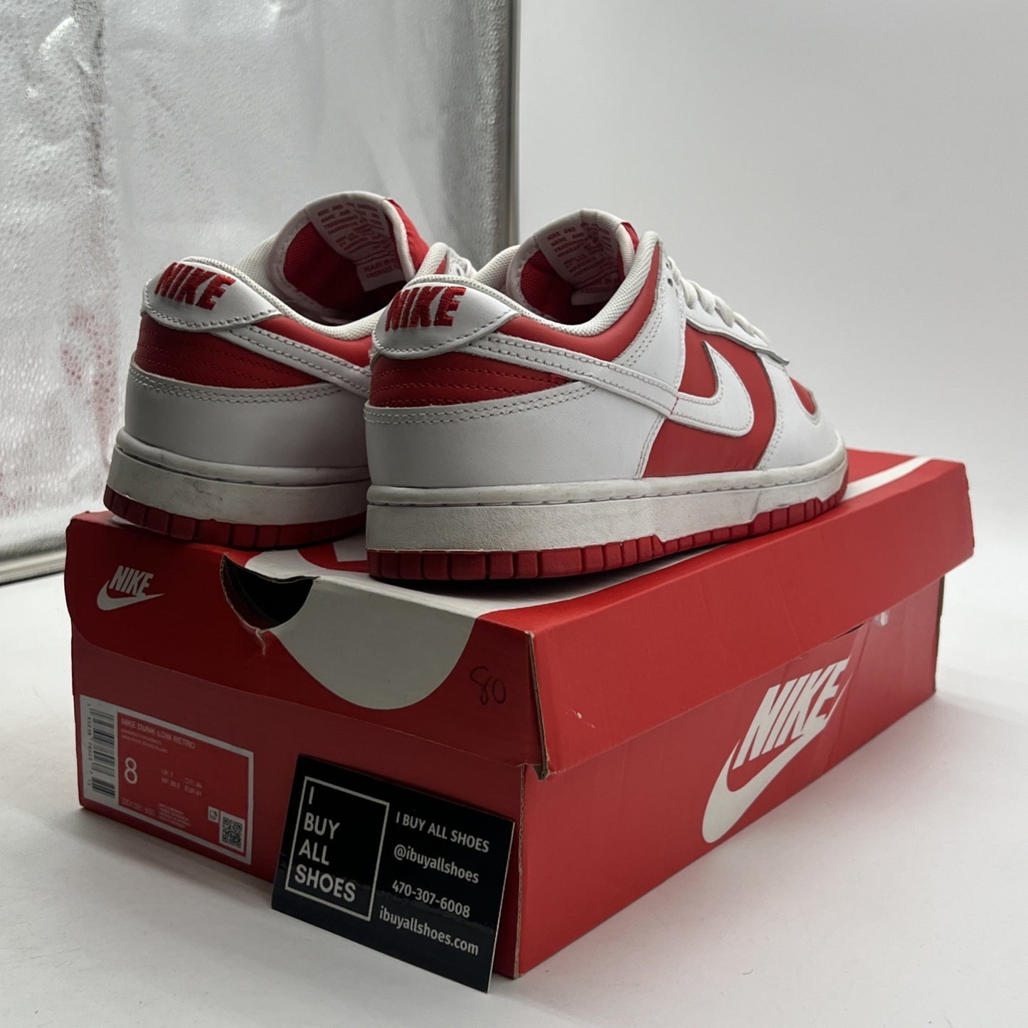 Size 8 - Nike Dunk Low Championship Red (DD1391-600)