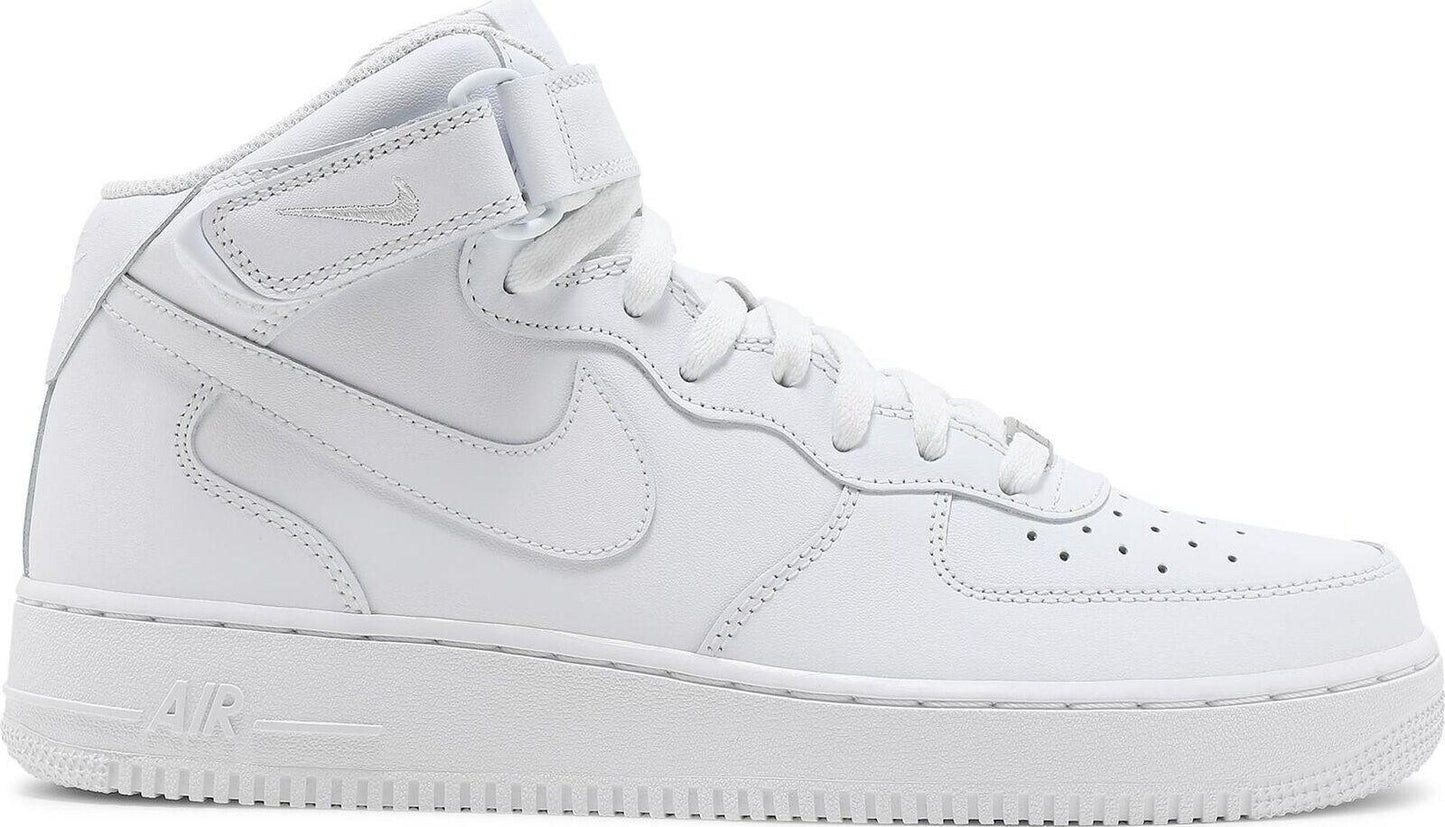 Size 12 - Nike Air Force 1 '07 Mid Triple White Leather (CW2289-111)