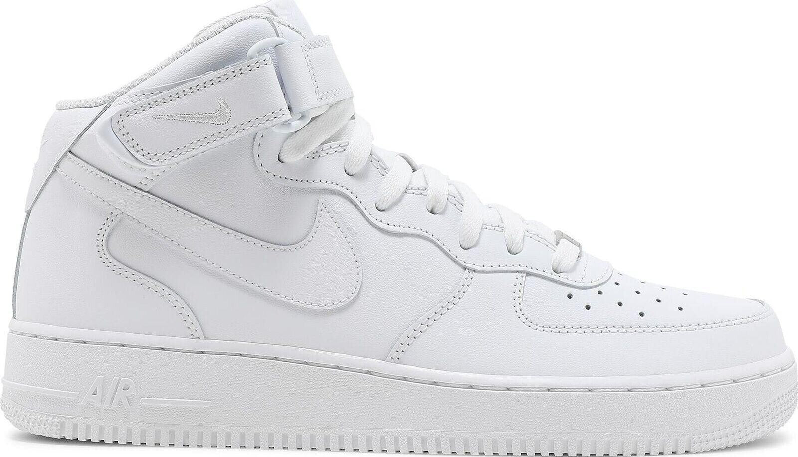 Size 12 - Nike Air Force 1 '07 Mid Triple White Leather (CW2289-111)