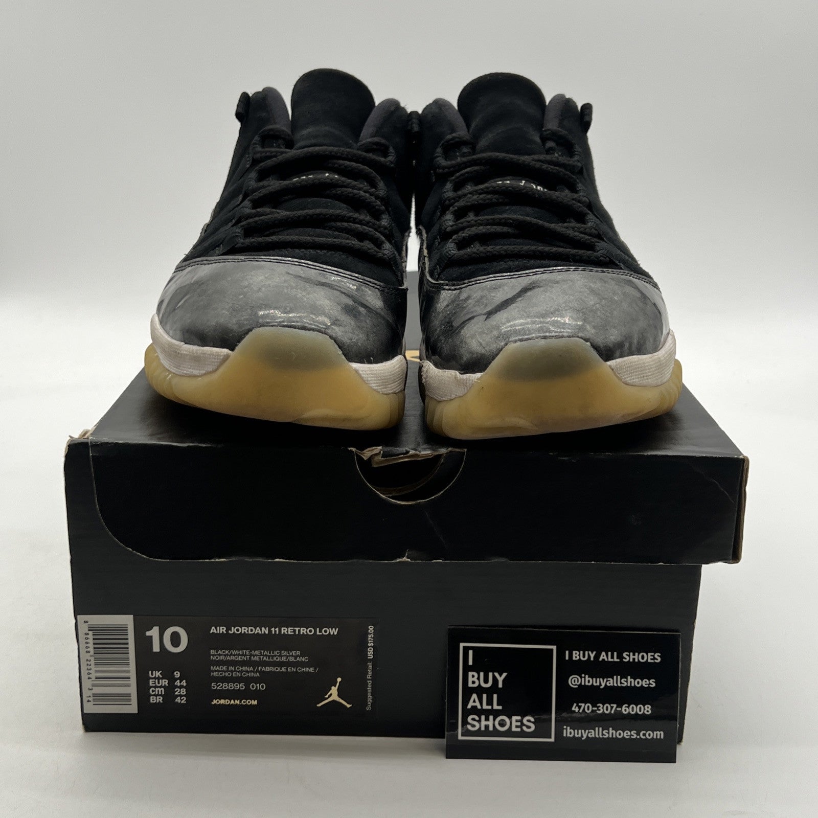 Size 10 - Air Jordan 11 Retro Low Barons (528895-010)