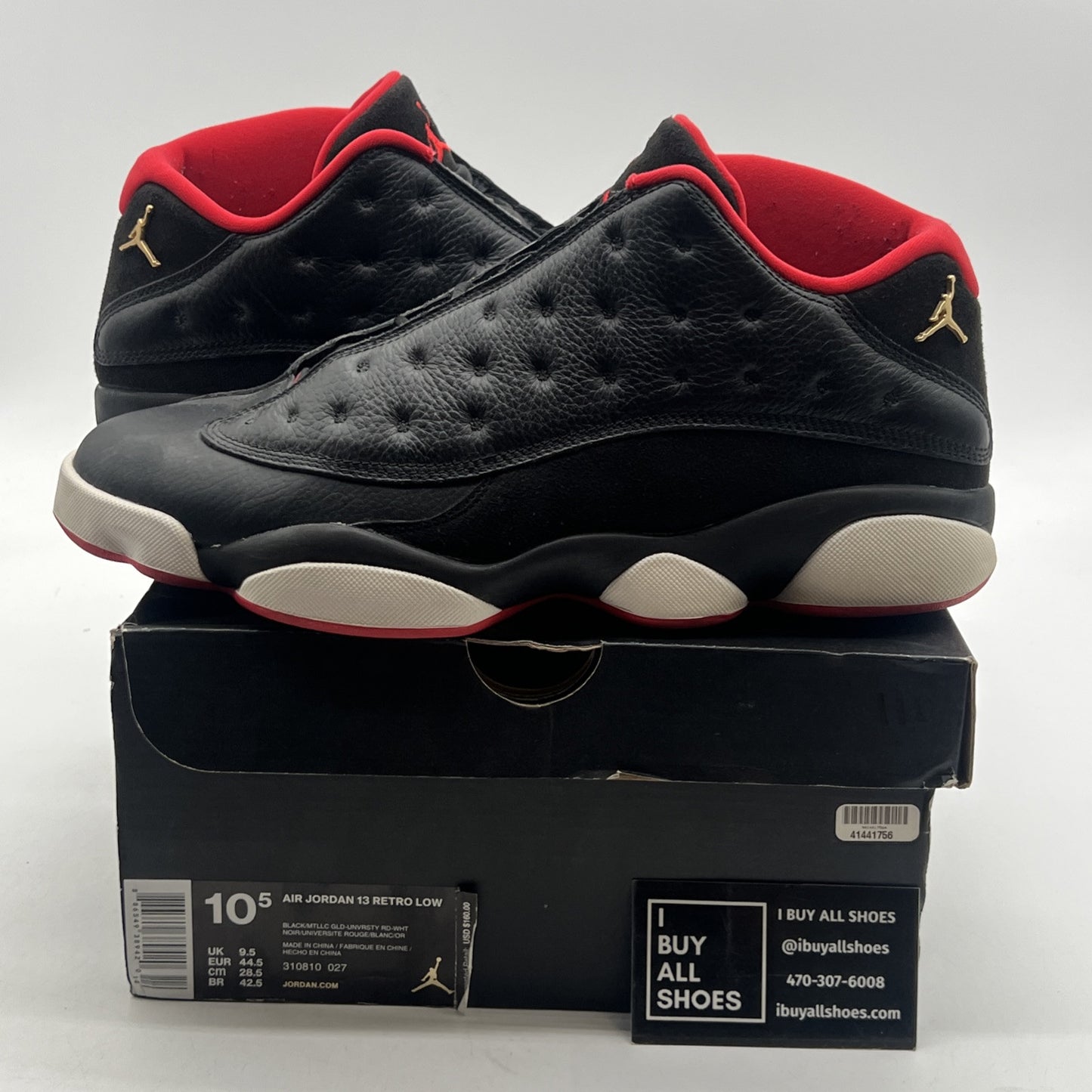 Size 10.5 - Air Jordan 13 Retro Low Bred (310810-027)