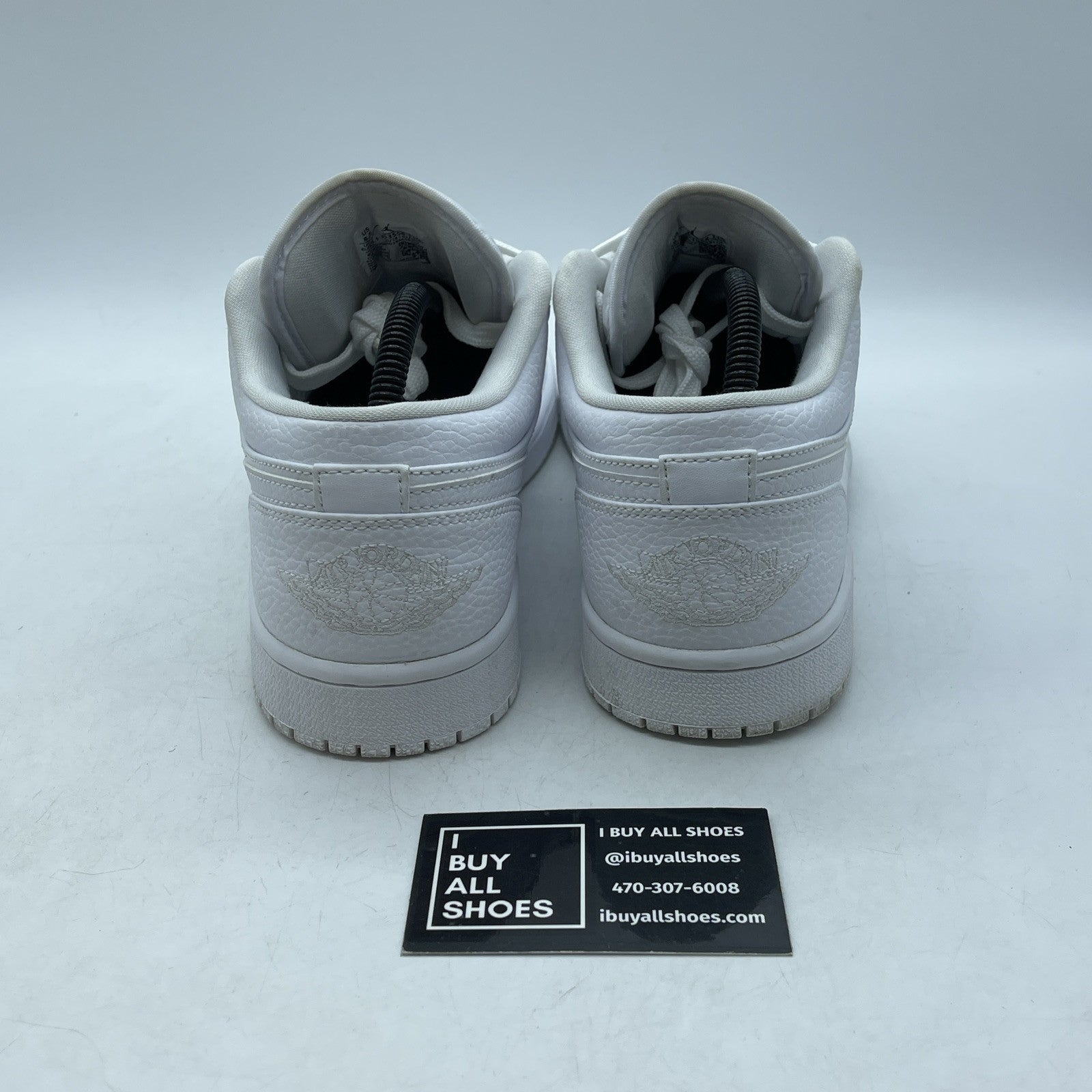 Size 8.5 - Air Jordan 1 Low Triple White Leather (553558-130