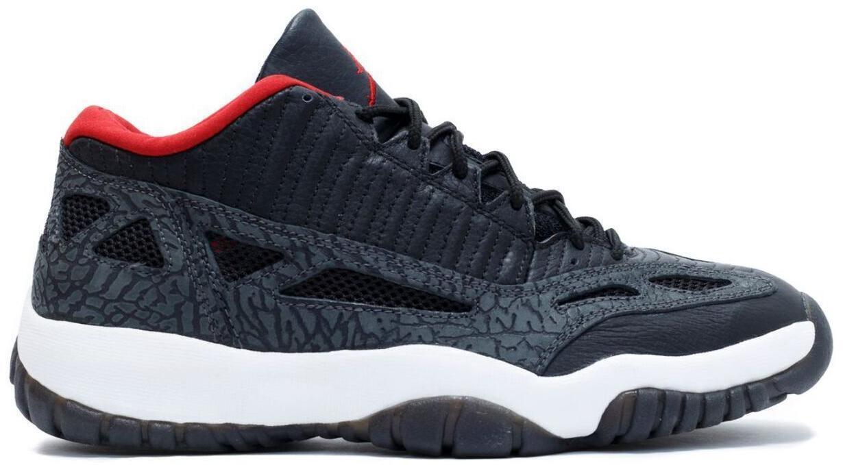 Size 11 - Air Jordan 11 Retro IE 2003 Low Black Charcoal Red (306008-061)