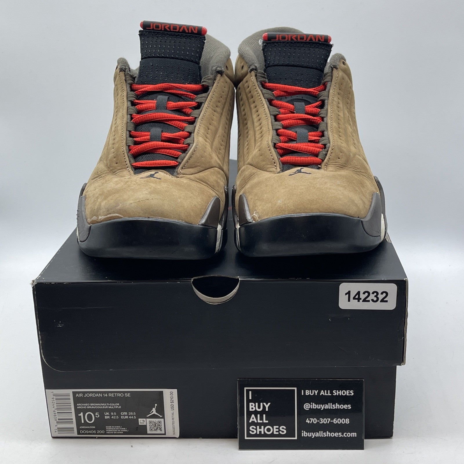 Size 10.5 - Air Jordan 14 Retro Winterized Brown Black Suede (DO9406-200)