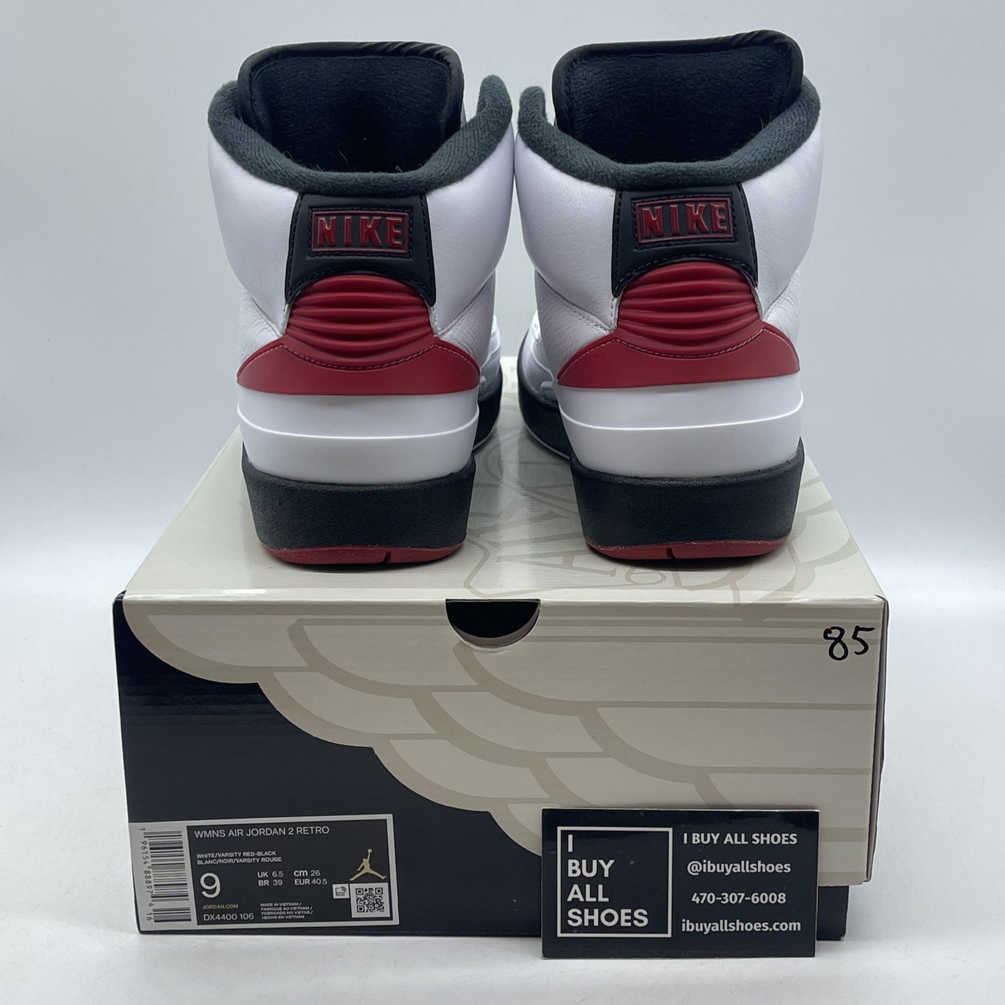 Size 9 - Wmns Air Jordan 2 Retro 2022 Chicago White Red Leather (DX4400-106)