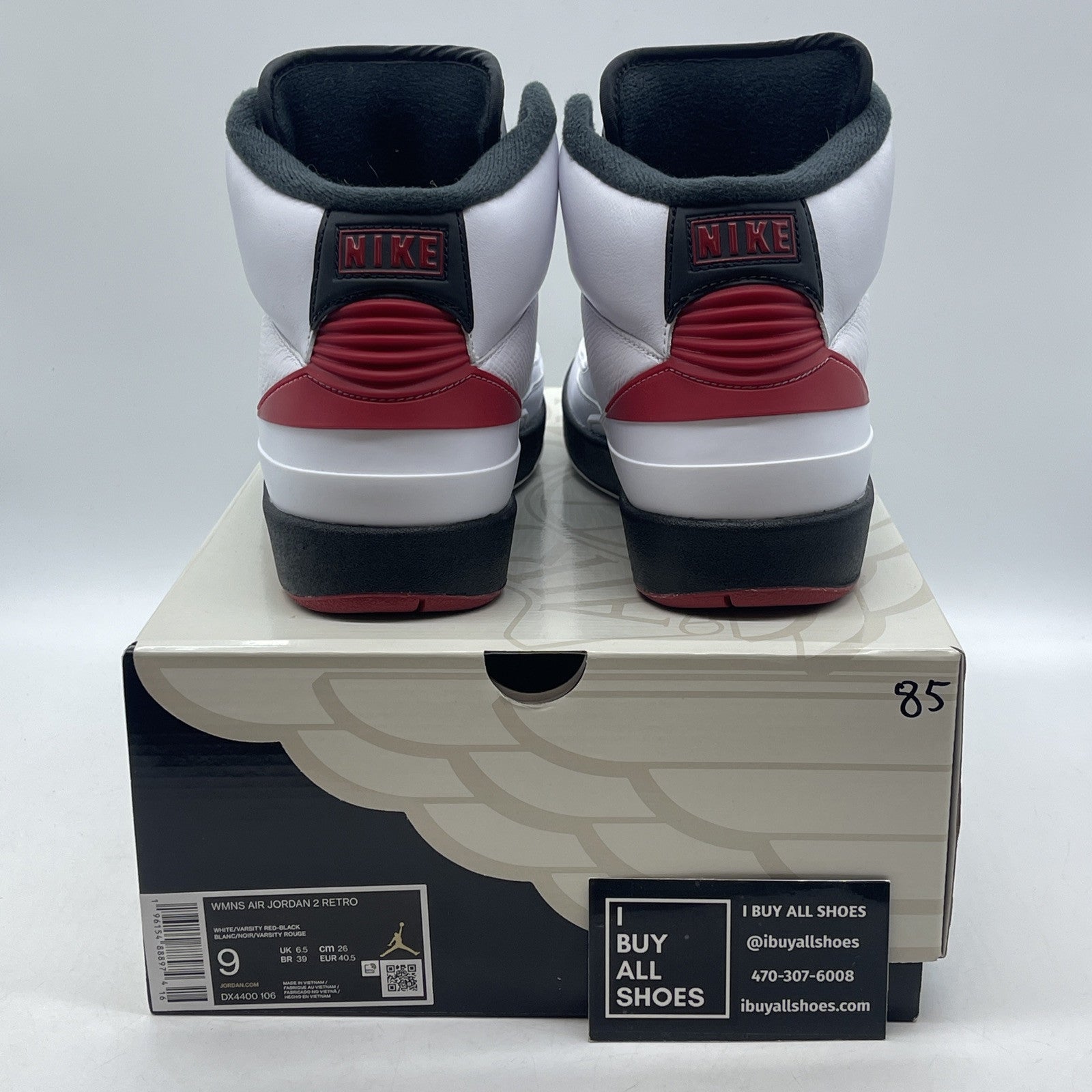 Size 9 - Wmns Air Jordan 2 Retro 2022 Chicago White Red Leather (DX4400-106)