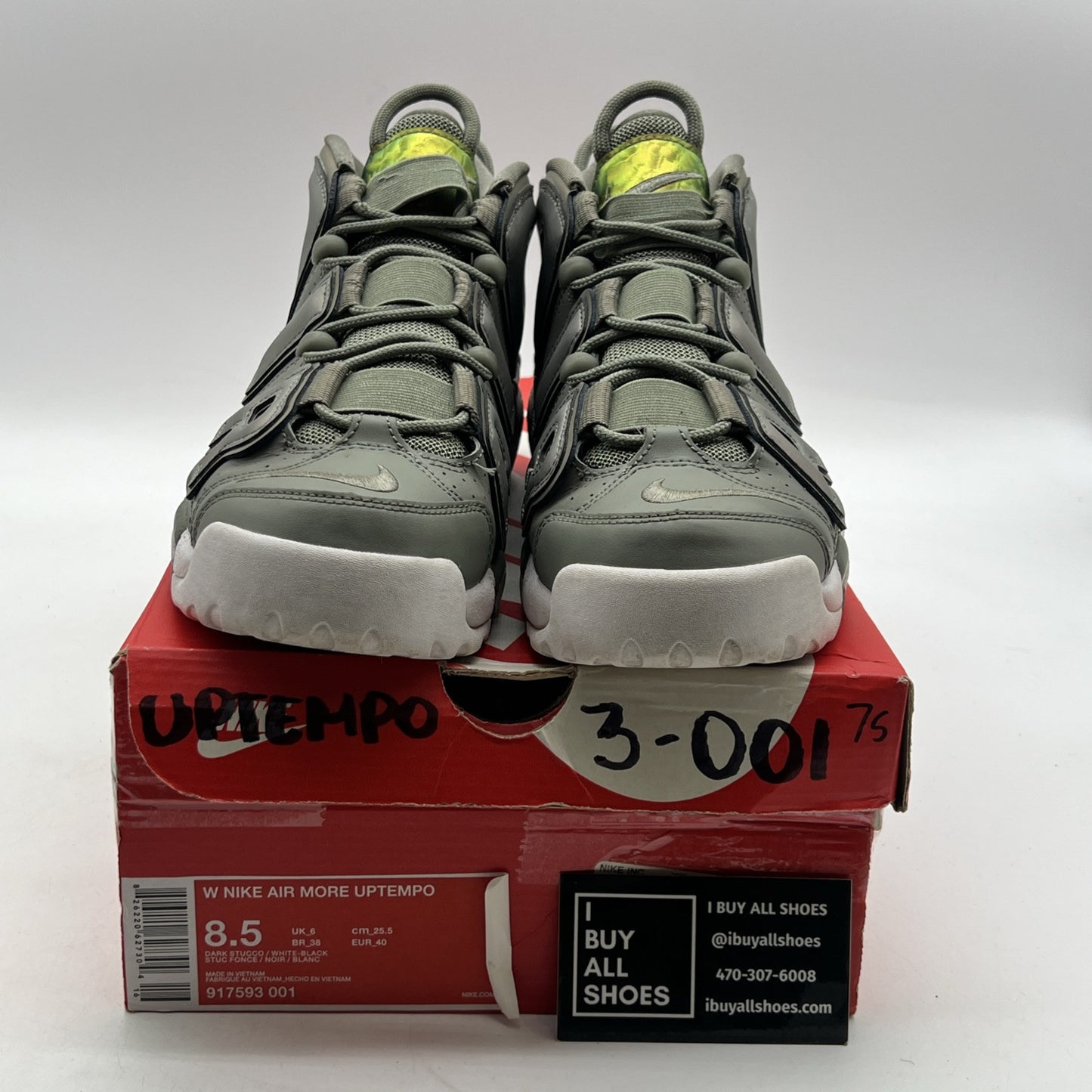 Size 8.5 - Nike Air More Uptempo Shine W (917593-001)