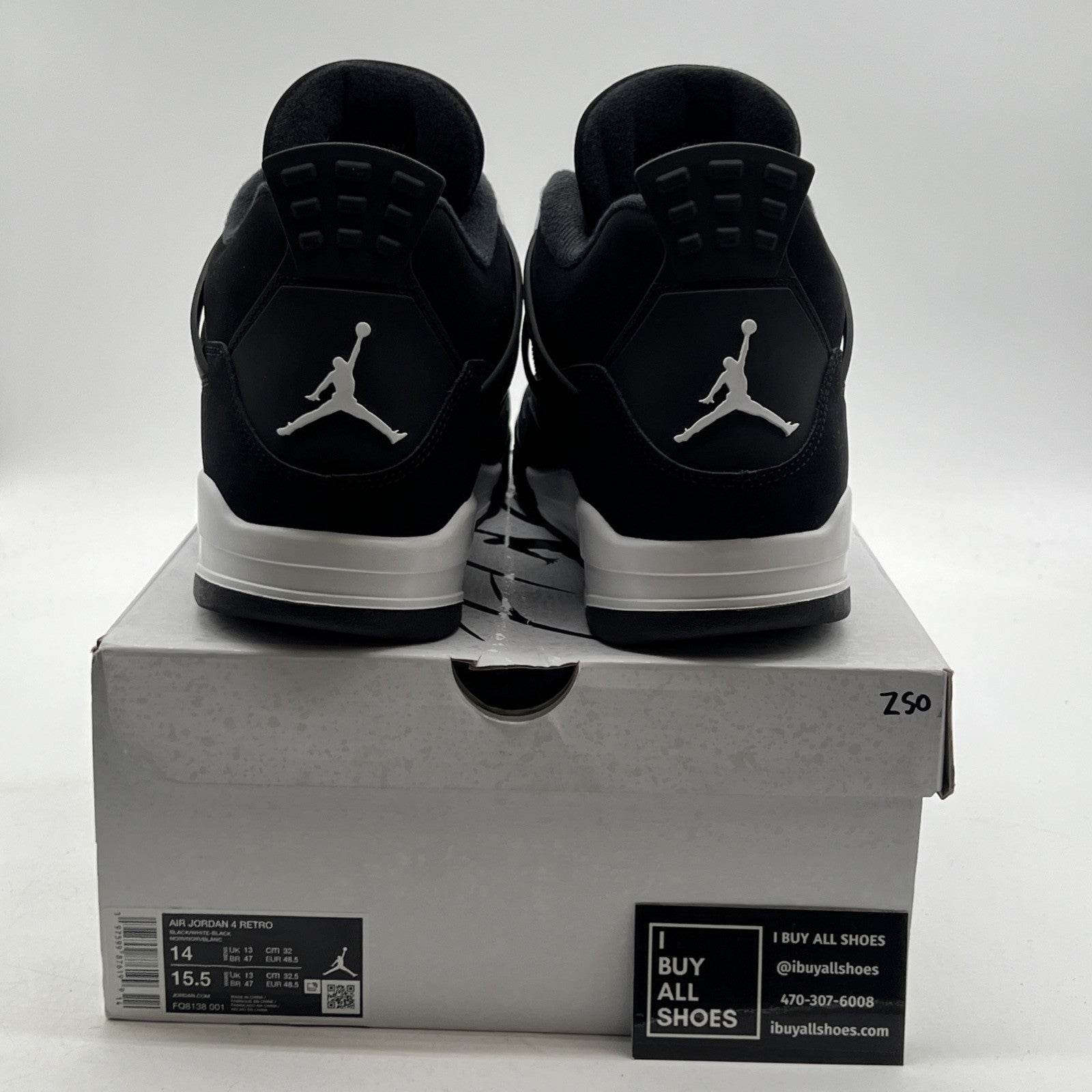Size 14 - Air Jordan 4 Retro White Thunder (FQ8138-001)