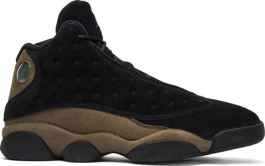 Size 11 - Air Jordan 13 Retro Olive Black Green Suede (414571-006)