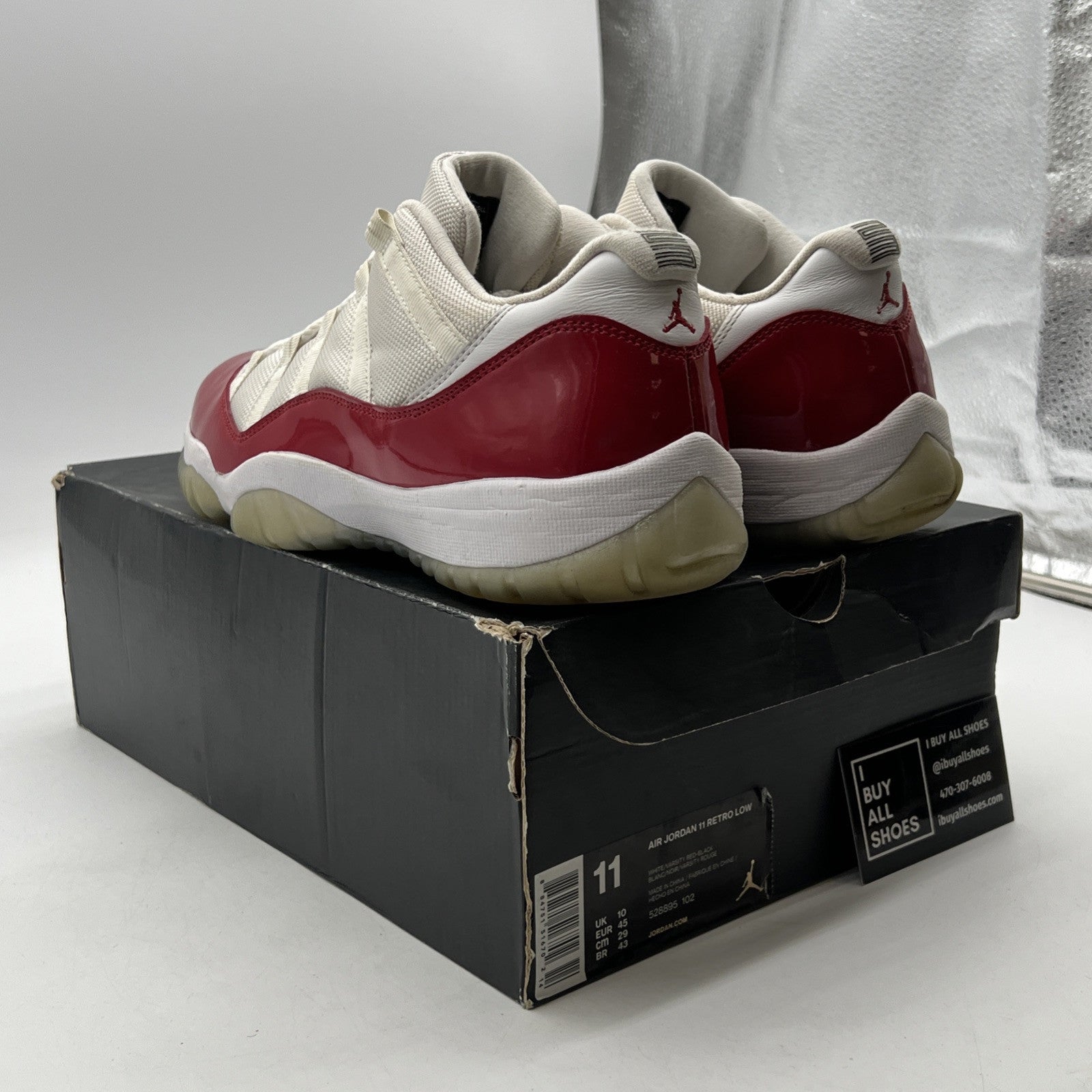 Size 11 - Air Jordan 11 Retro 2016 Low Cherry (528895-102)