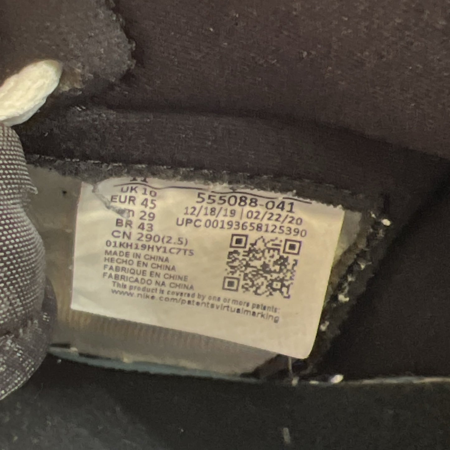 Size 11 -  Air Jordan 1 Retro OG High Royal Toe (555088-041)