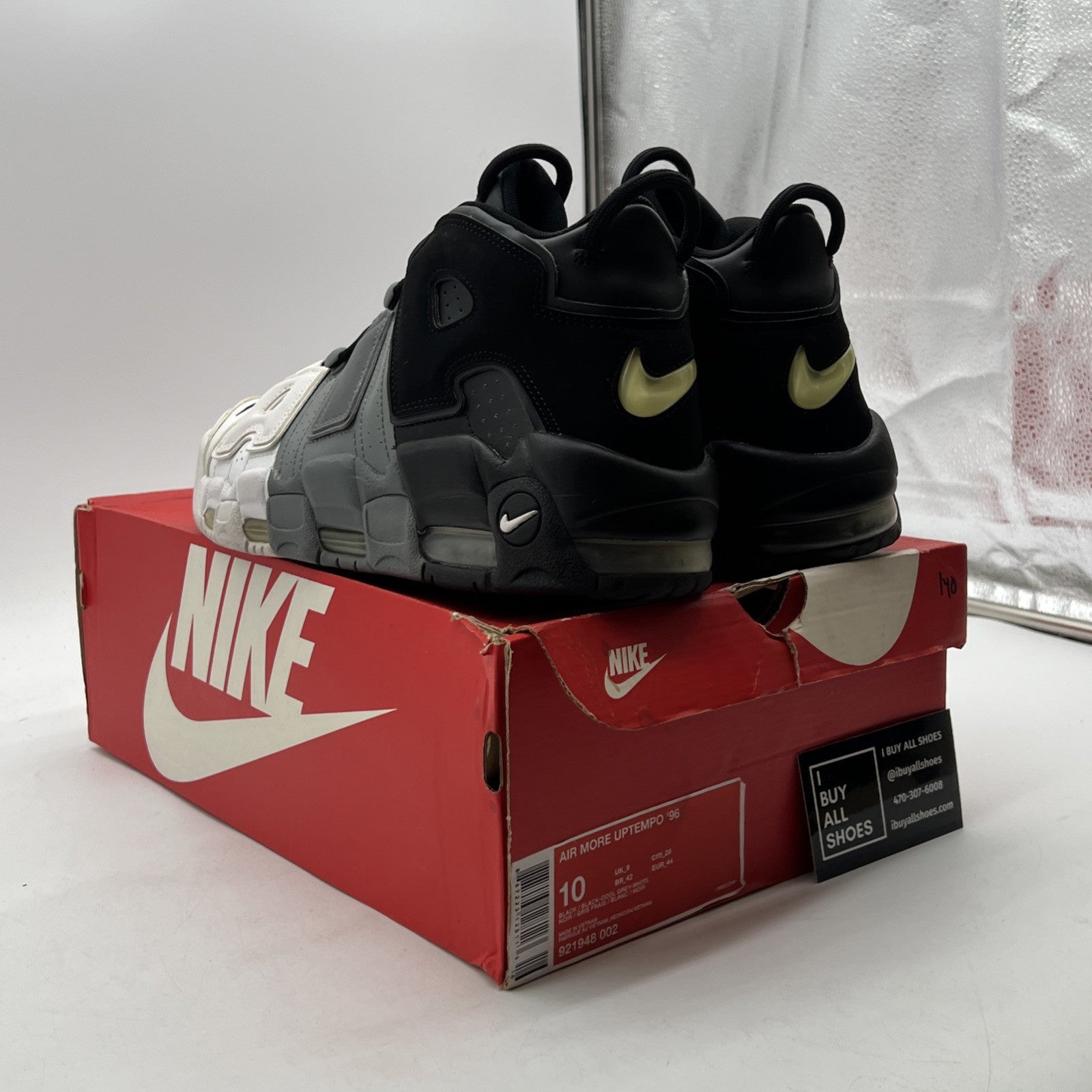 Size 10 - Nike Air More Uptempo Tri-Color (921948-002)