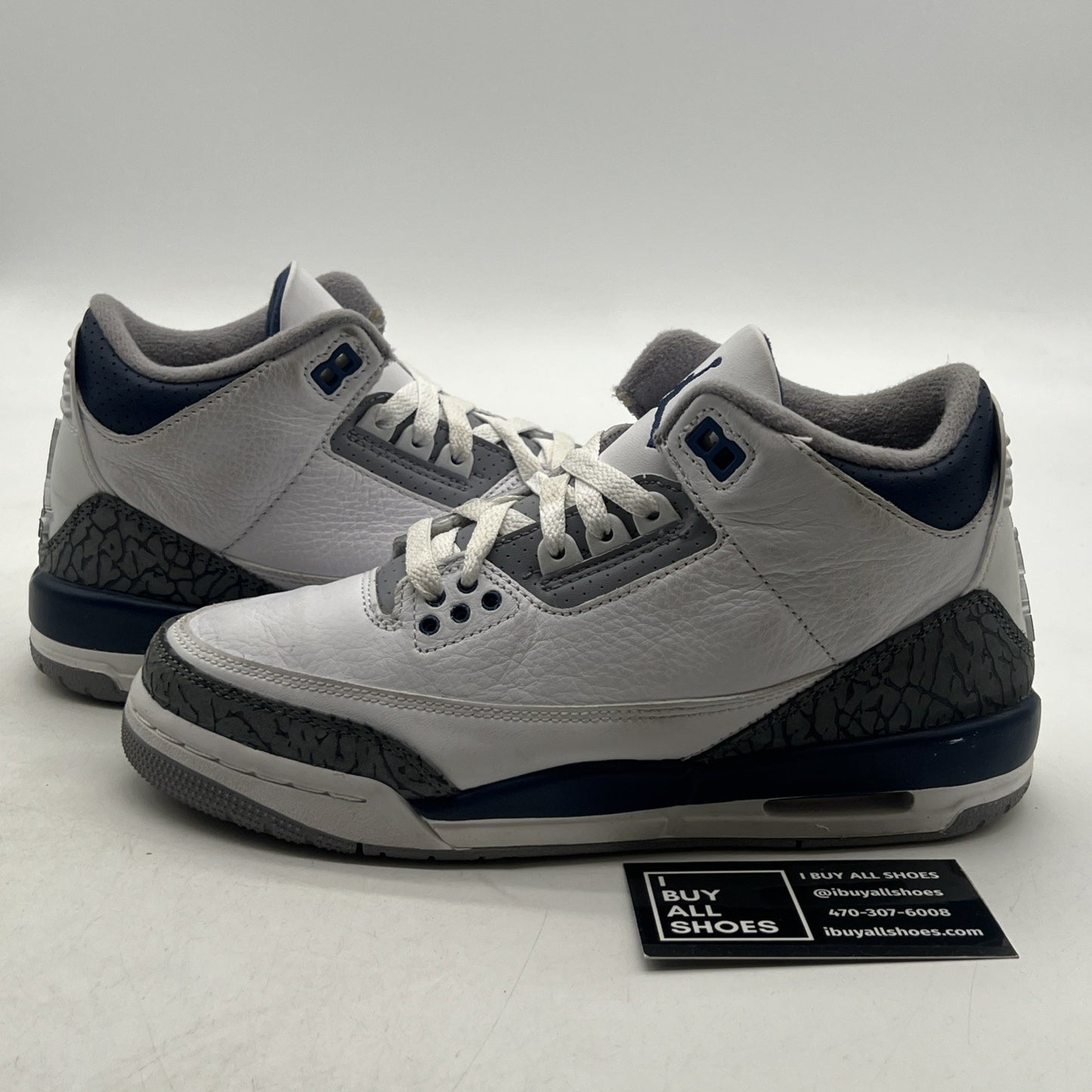 Size 5.5Y - Air Jordan 3 Retro Midnight Navy (CT8532-140)
