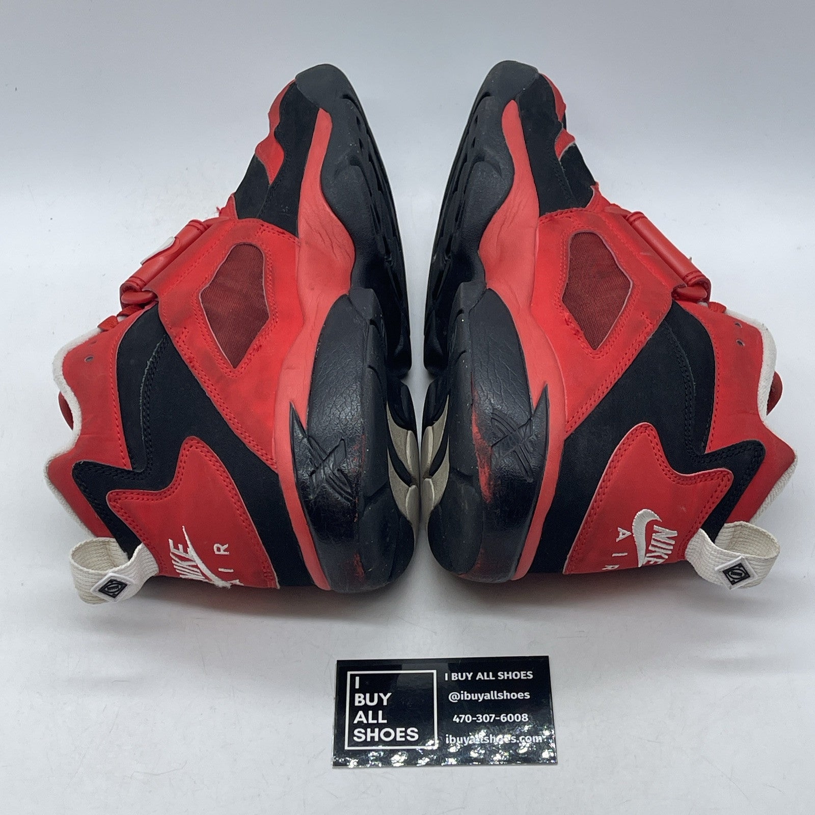 Size 10.5 - Nike Air Diamond Turf Challenge Red Black Suede (309434-007)