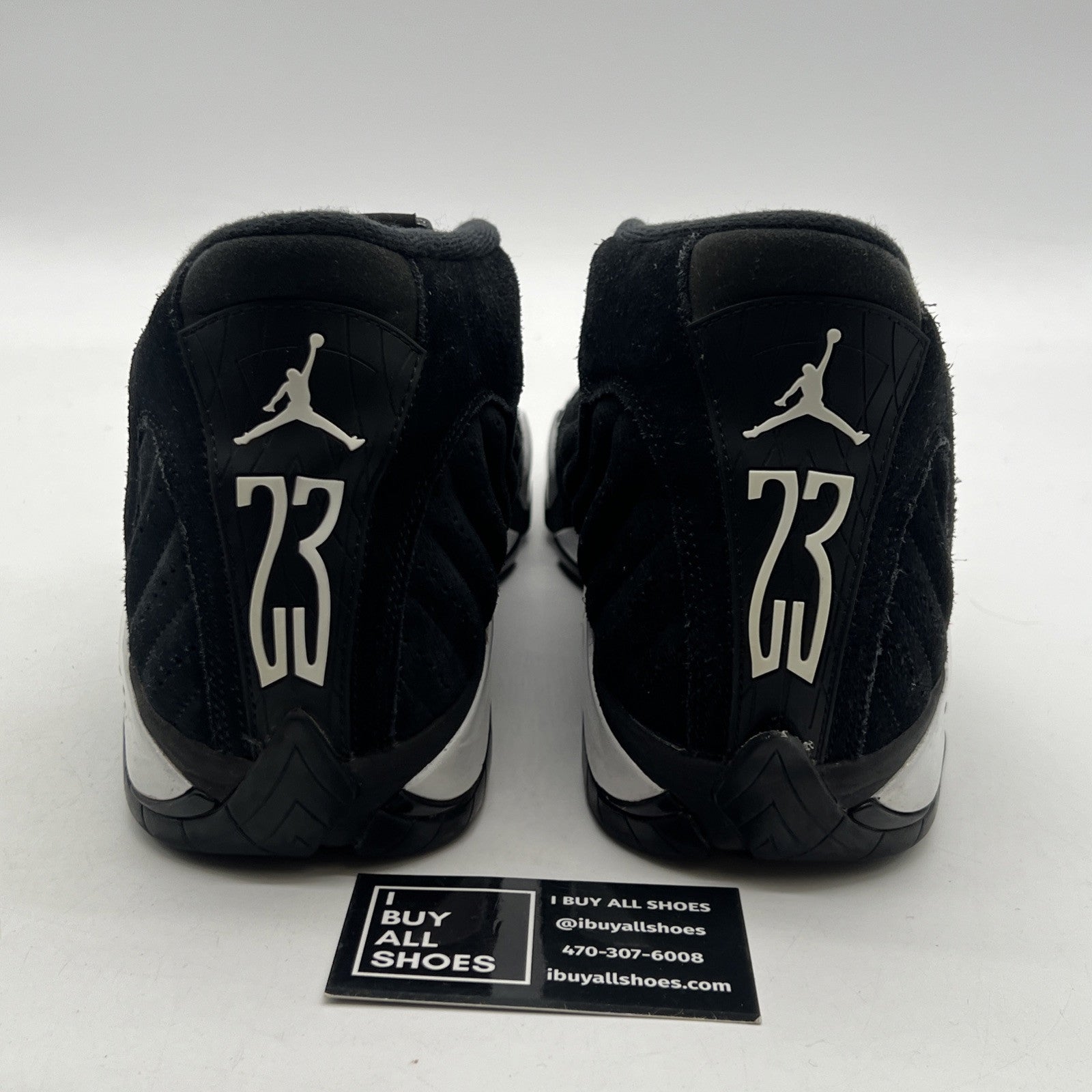 Size 11.5 - Air Jordan 14 Retro Black White (487471-016)