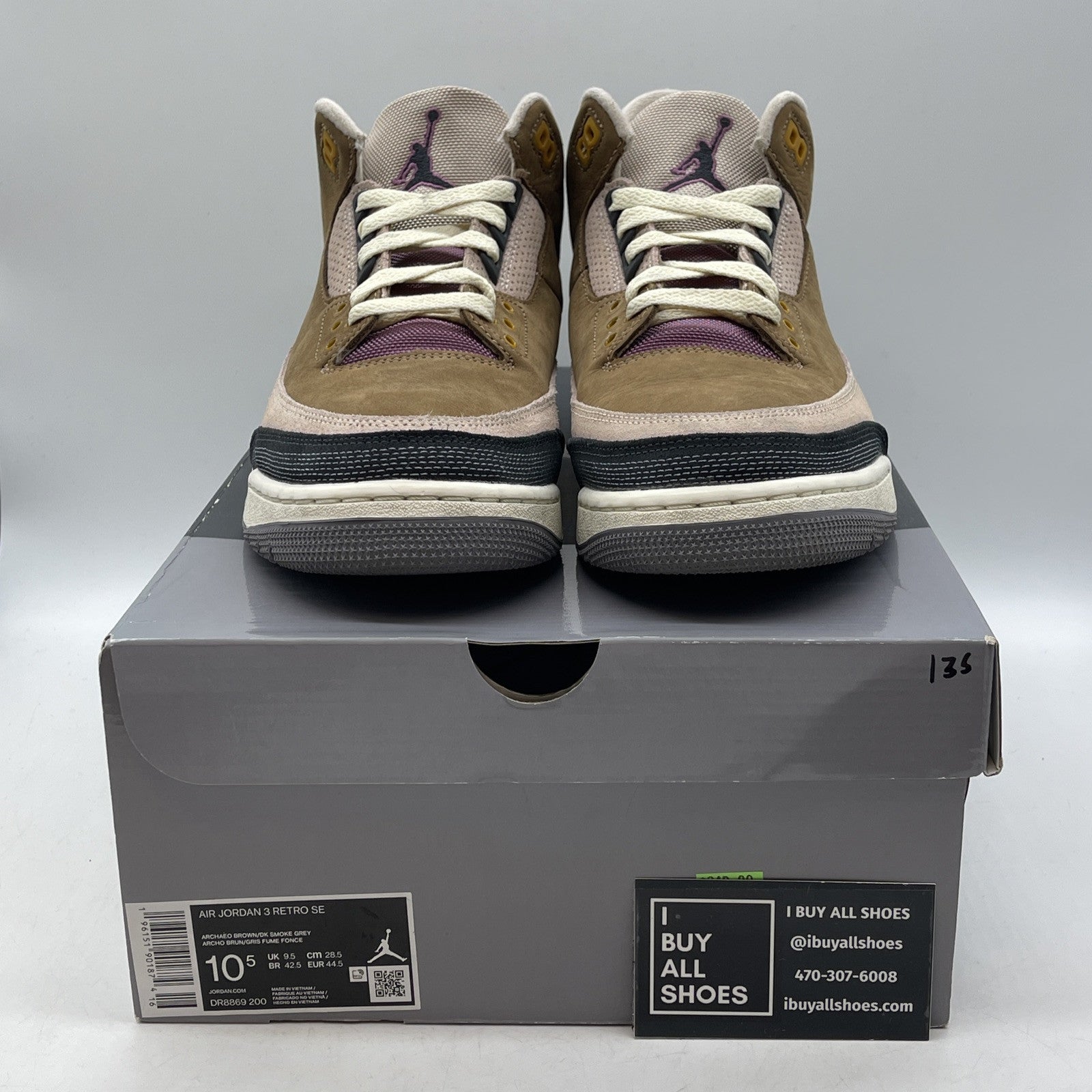 Size 10.5 - Air Jordan 3 Retro SE Winterized Brown Black Suede (DR8869-200)