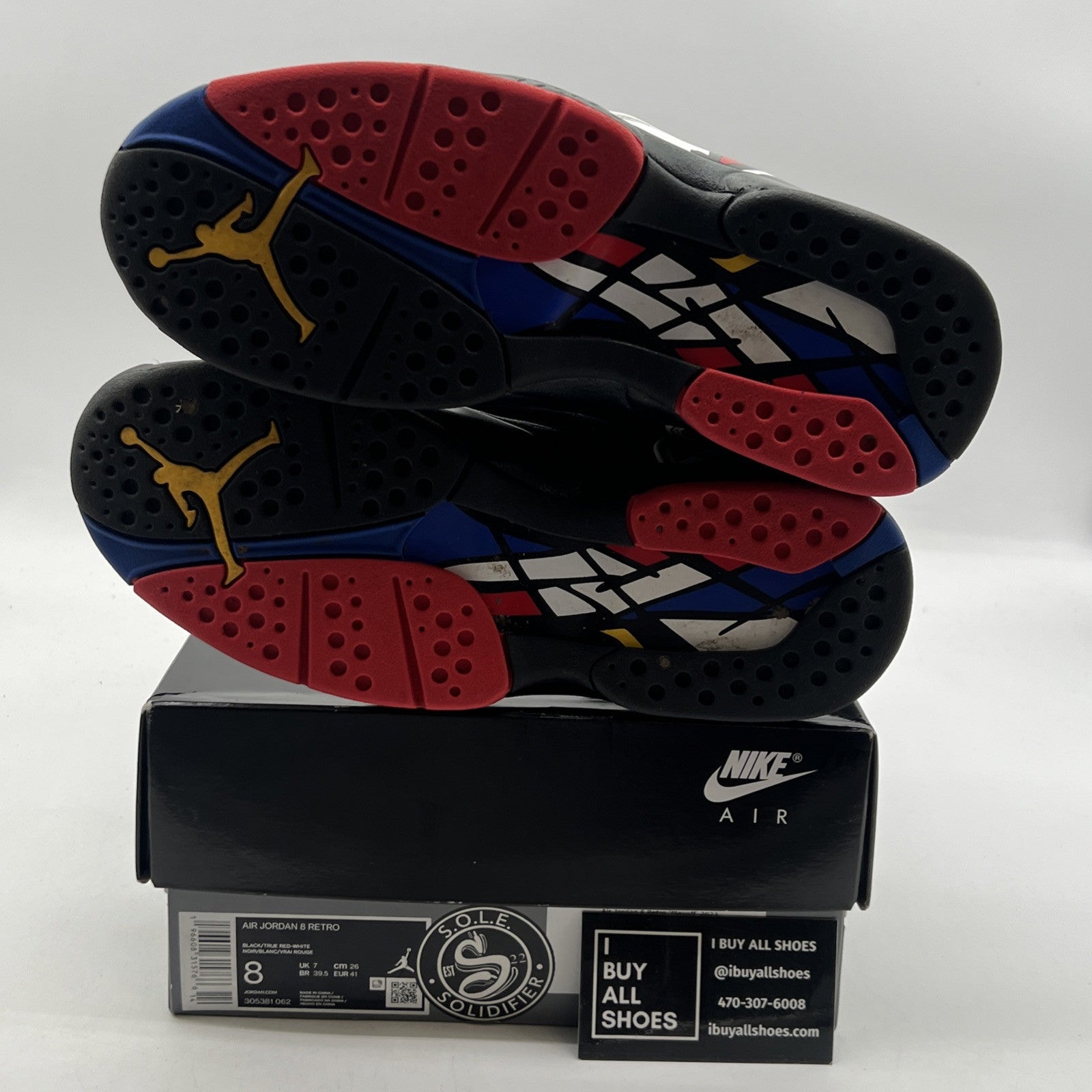 Size 8 - Air Jordan 8 Retro Mid Playoff (305381-062)