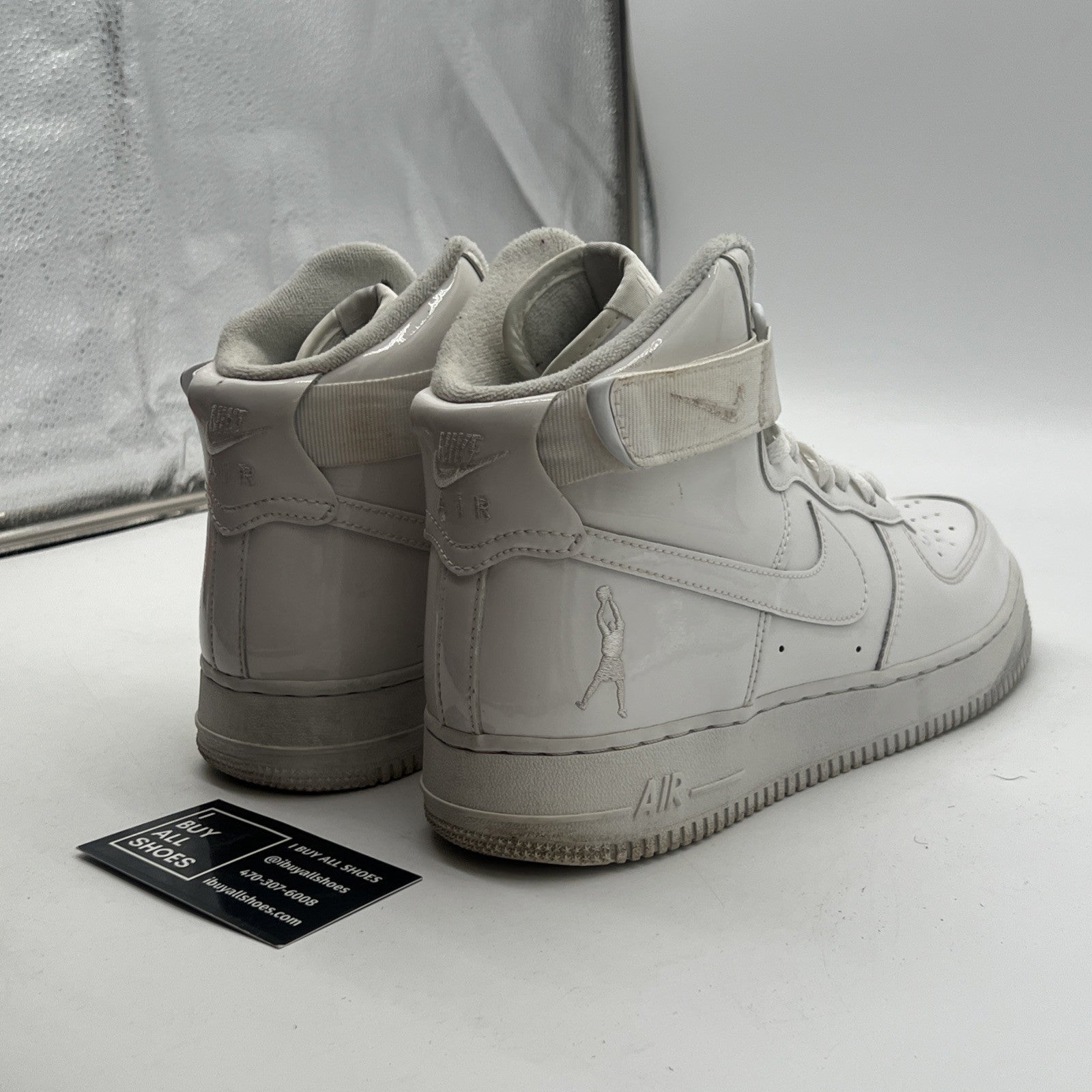 Size 8 - Nike Air Force 1 QS High Sheed Triple White (743546-107)
