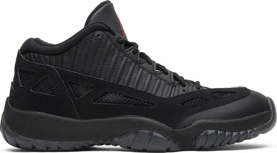 Size 9.5 - Air Jordan 11 IE Low Referee Black Suede Leather (306008-003)