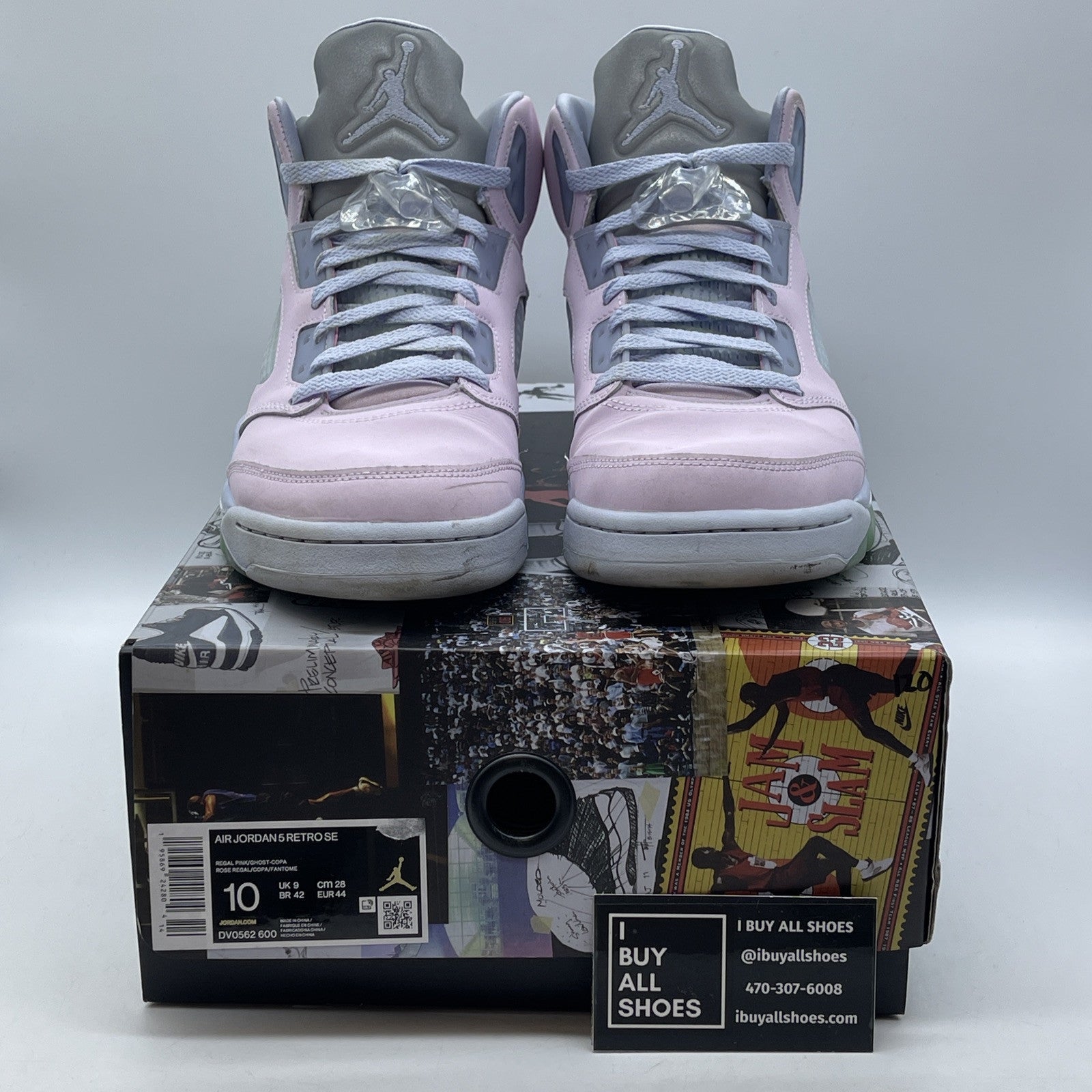 Size 10 - Jordan 5 Easter 2022 Pink Purple Suede Leather (DV0562-600)