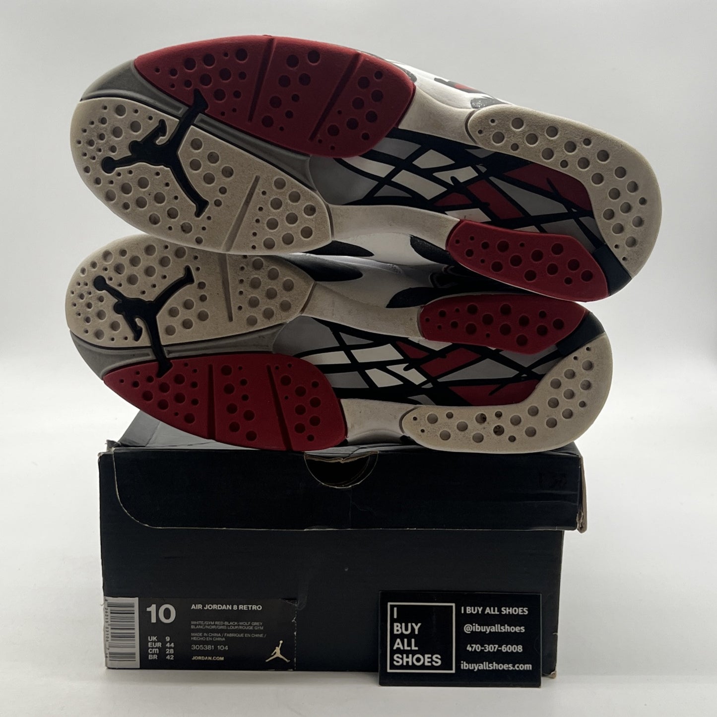 Size 10 - Air Jordan 8 Retro Alternate (305381-104)