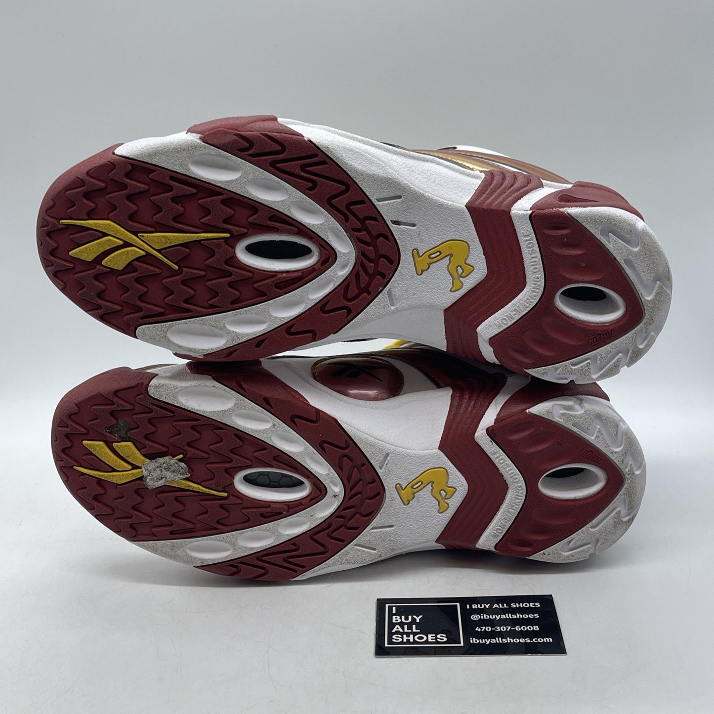 Size 11 - REEBOK SHAQNOSIS SHAQ V51849 MIAMI HEAT YELLOW RED WHITE Leather