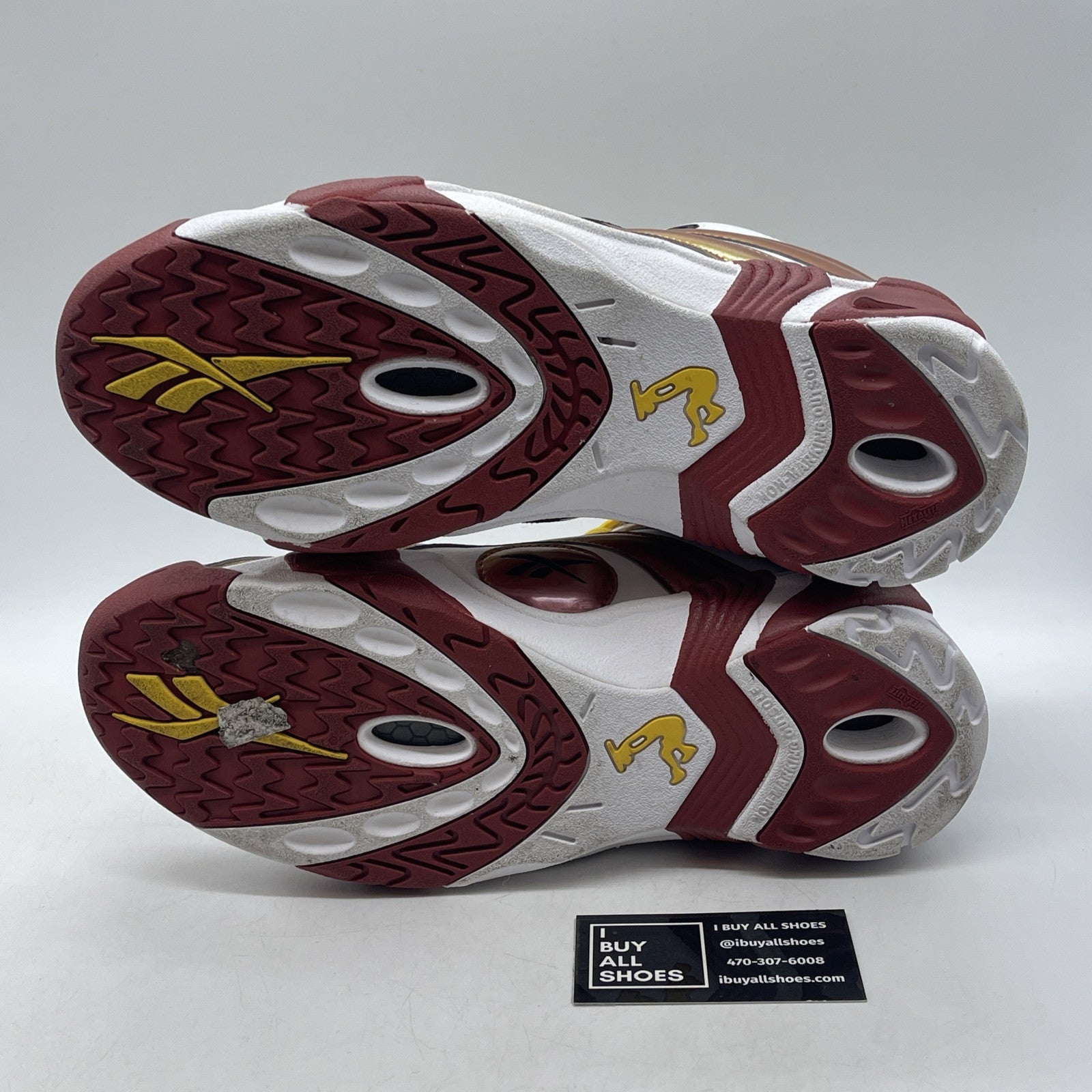 Size 11 - REEBOK SHAQNOSIS SHAQ V51849 MIAMI HEAT YELLOW RED WHITE Leather