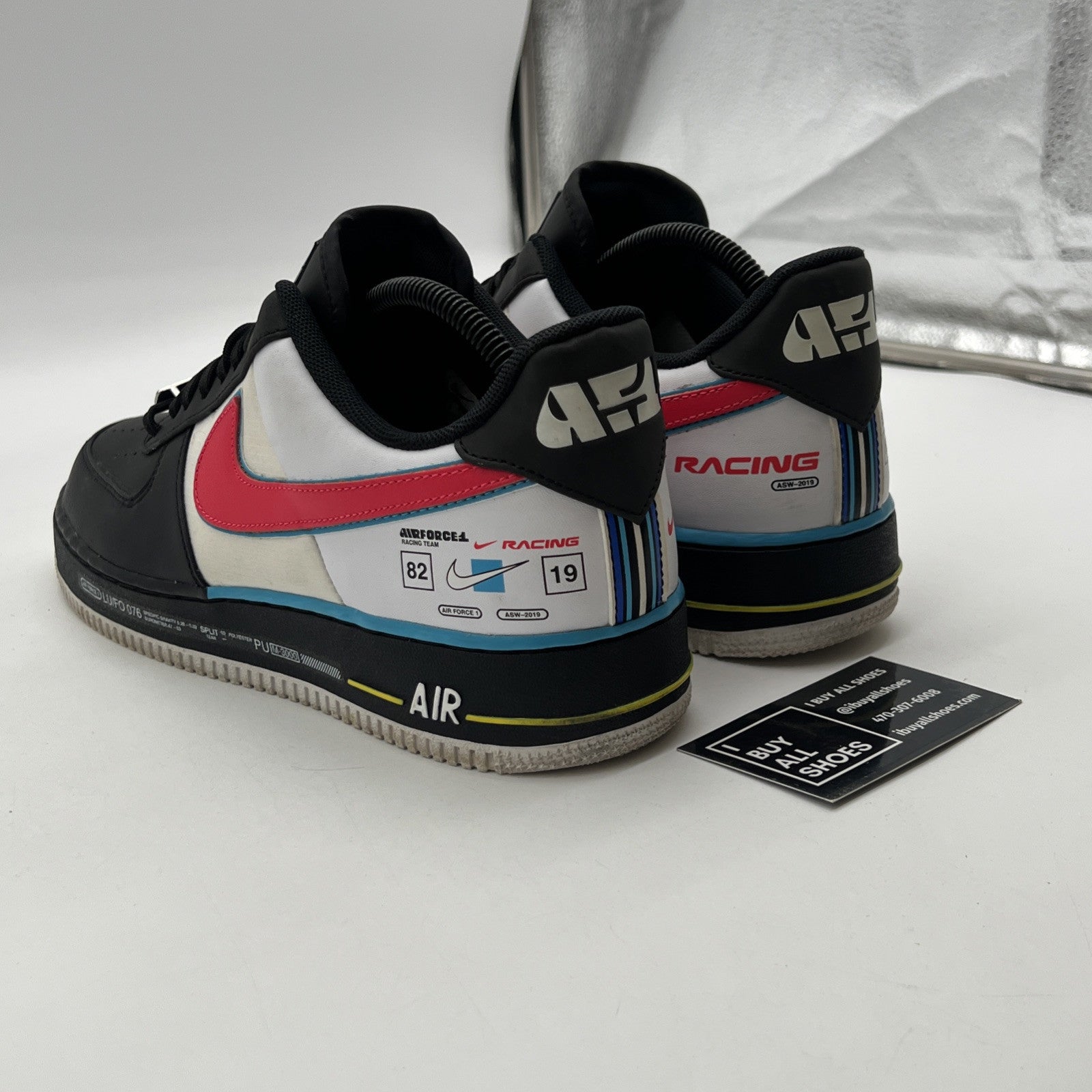 Size 9.5 - Nike Air Force 1 '07 QS Low Motorsport (AH8462-004)