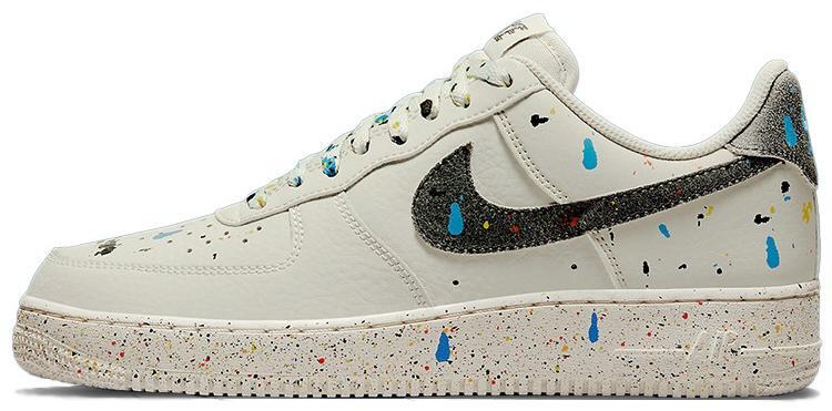 Size 12 - Nike Air Force 1 '07 LV8 Paint Splatter Light Bone (CZ0339-001)