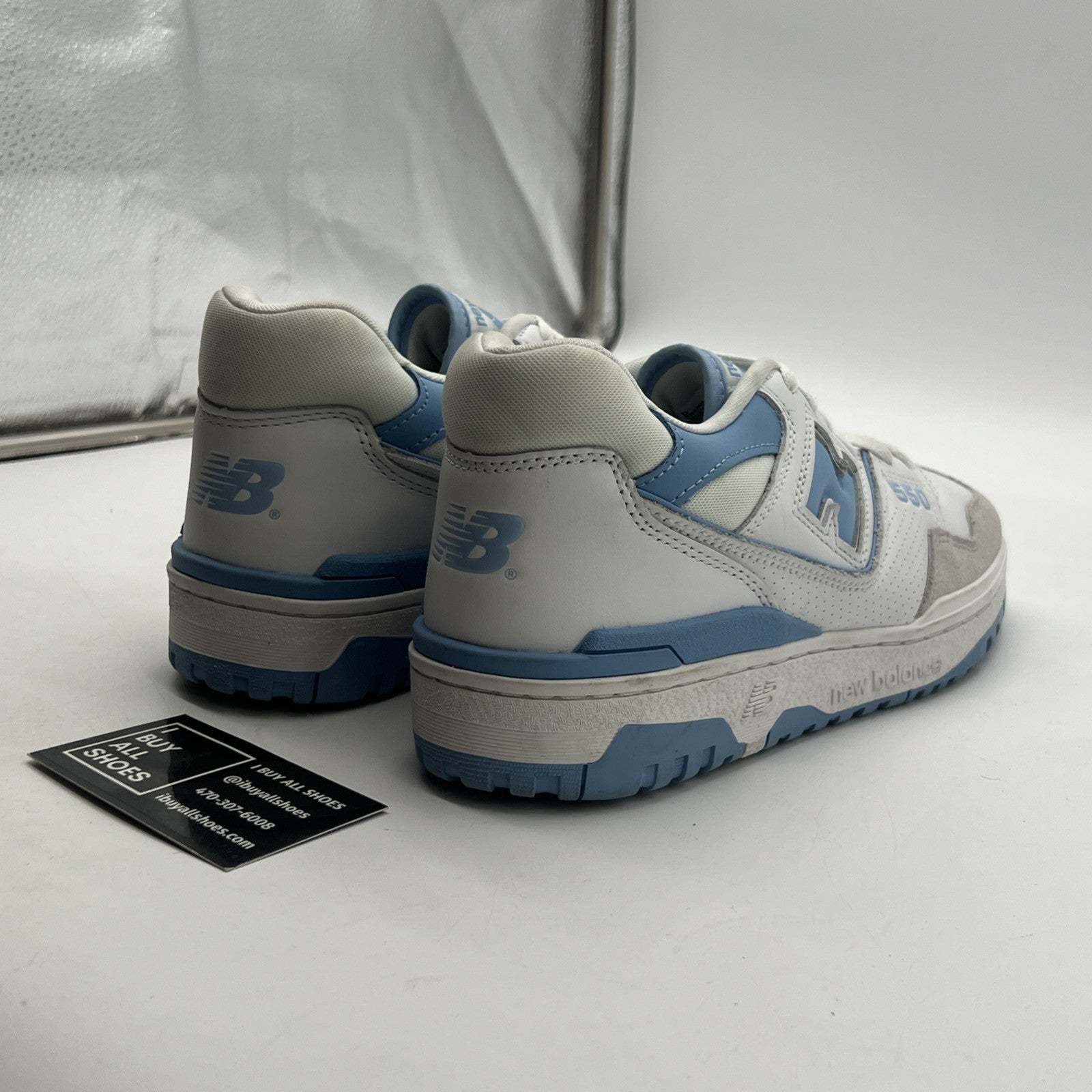 Size 10 - New Balance 550 White Blue Haze (BB550LSB)